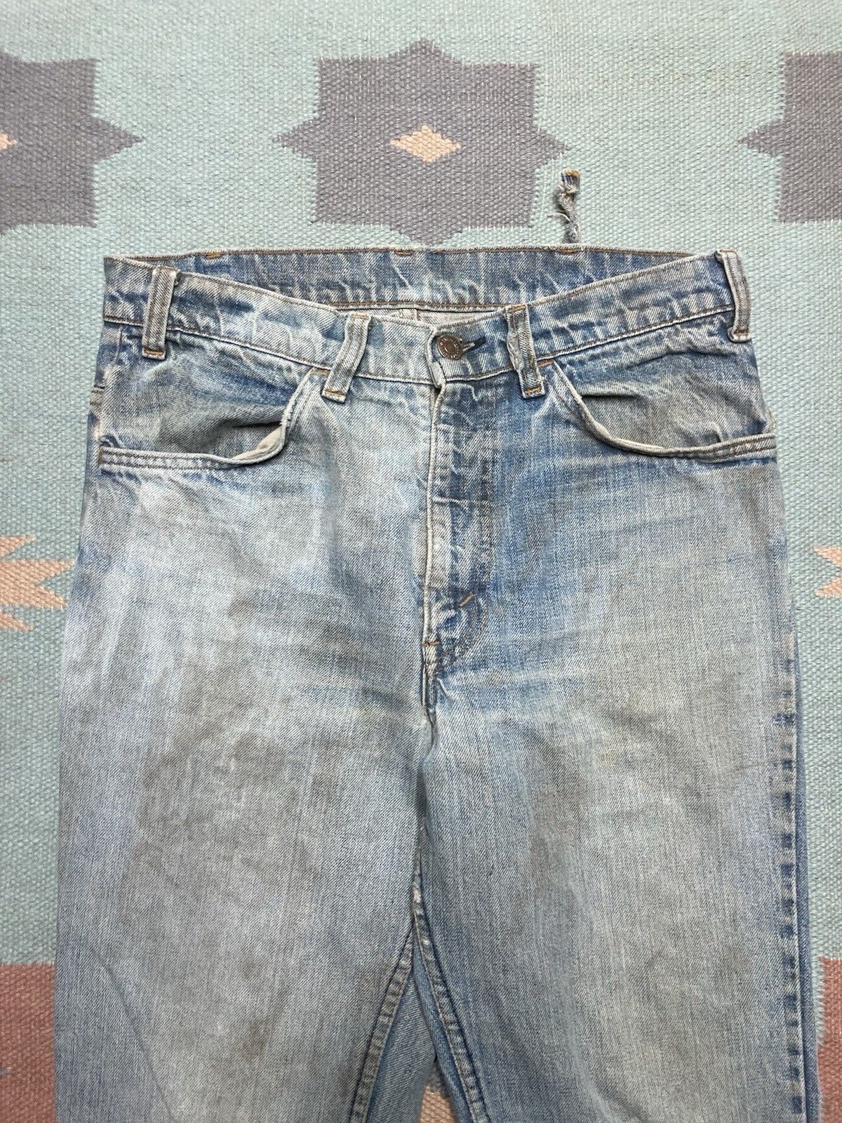 Levi's × Vintage 70s Levi’s 646 0217 jeans bell bottom faded distressed 31x30 Size US 31 - 4 Thumbnail