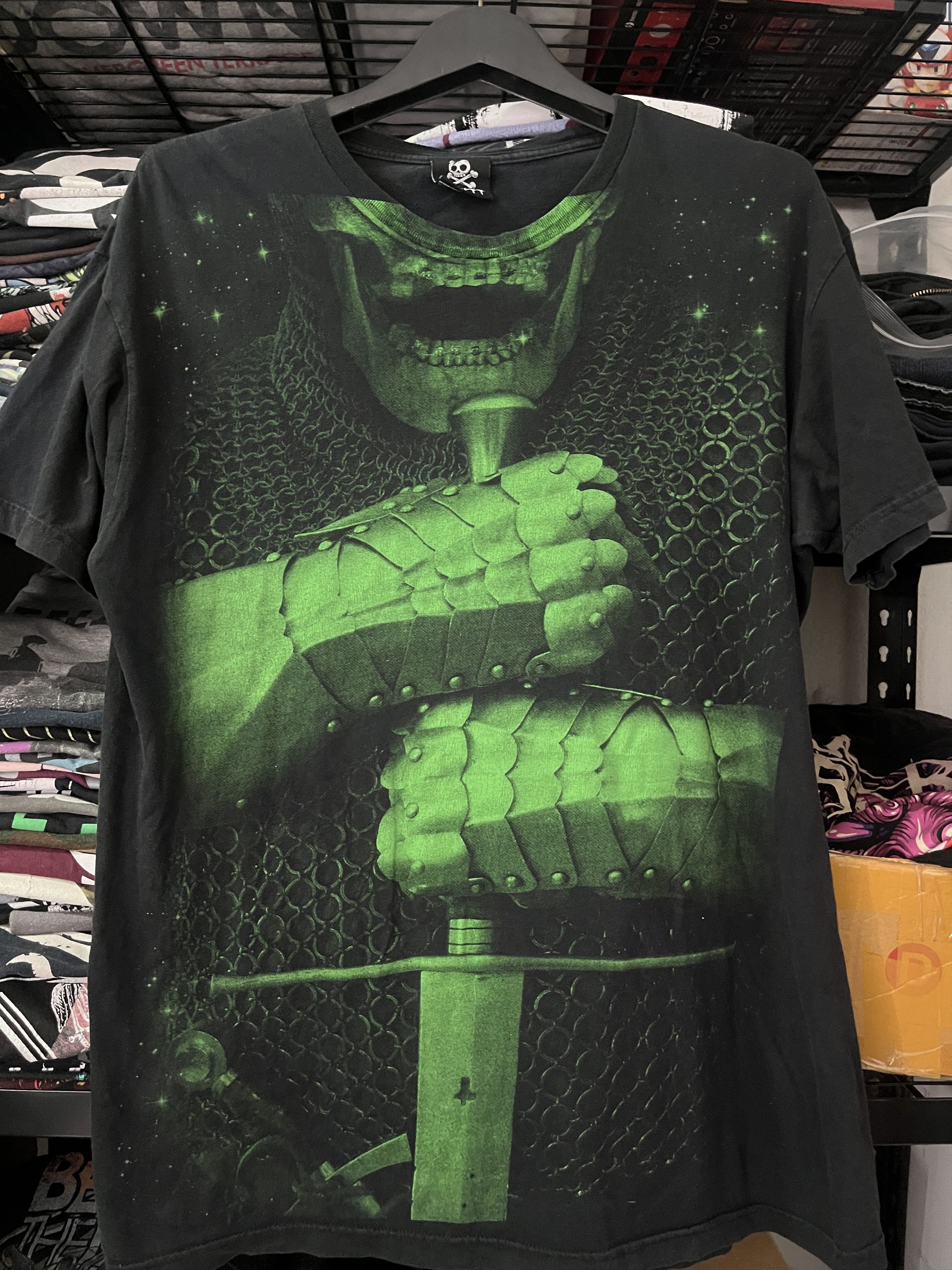 Band Tees Rockett Clothing - Armored Knight green colour Size US L / EU 52-54 / 3 - 1 Thumbnail