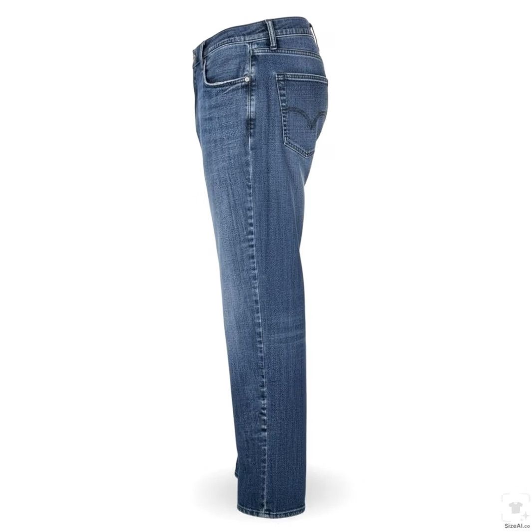 Lucky Brand Lucky Brand 221 Original Straight Jeans Mens 40x32 Blue Medium Wash Zip Fly Size US 40 / EU 56 - 3 Thumbnail