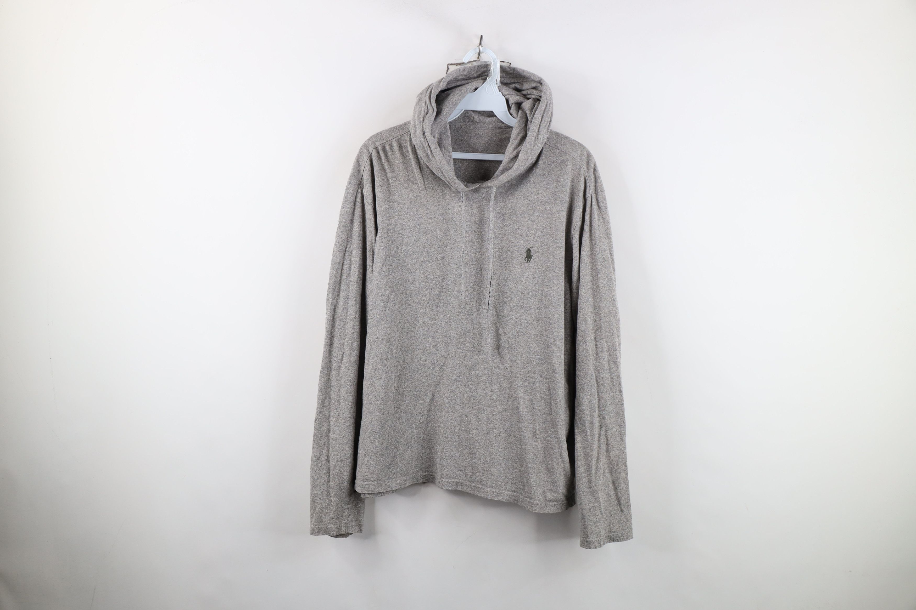 Ralph Lauren Vintage Ralph Lauren Lightweight Hoodie T-Shirt Gray Size US S / EU 44-46 / 1 - 1 Thumbnail