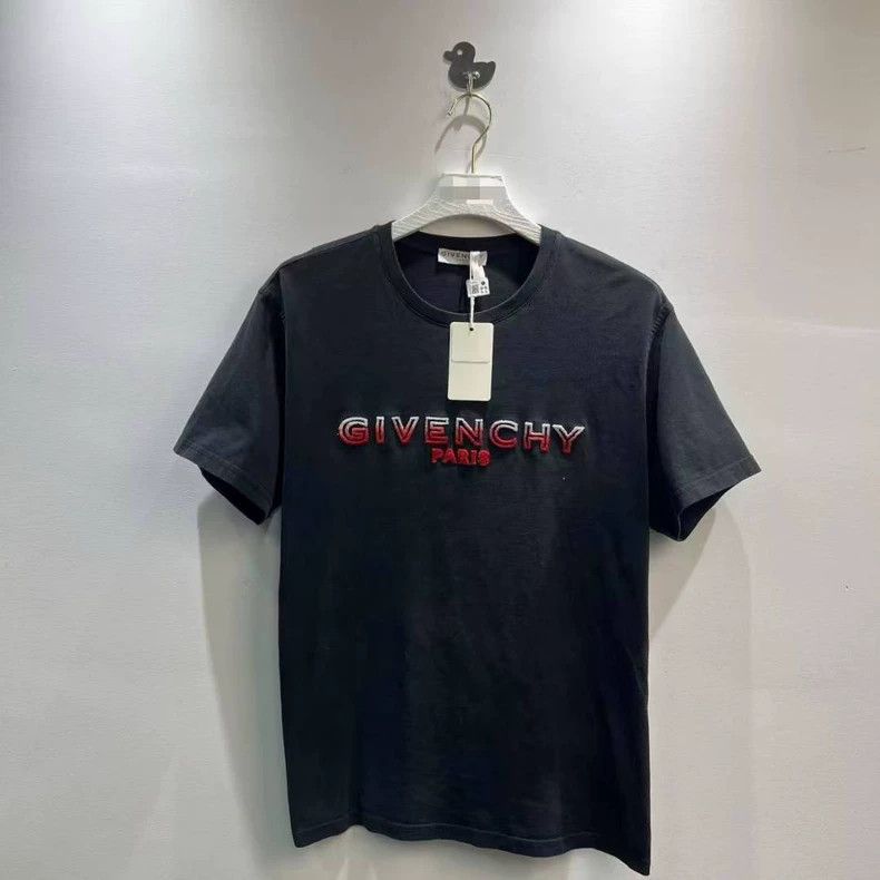 Givenchy Givenchy Letter Printed Embroidered Logo Short Sleeve Size US M / EU 48-50 / 2 - 1 Thumbnail