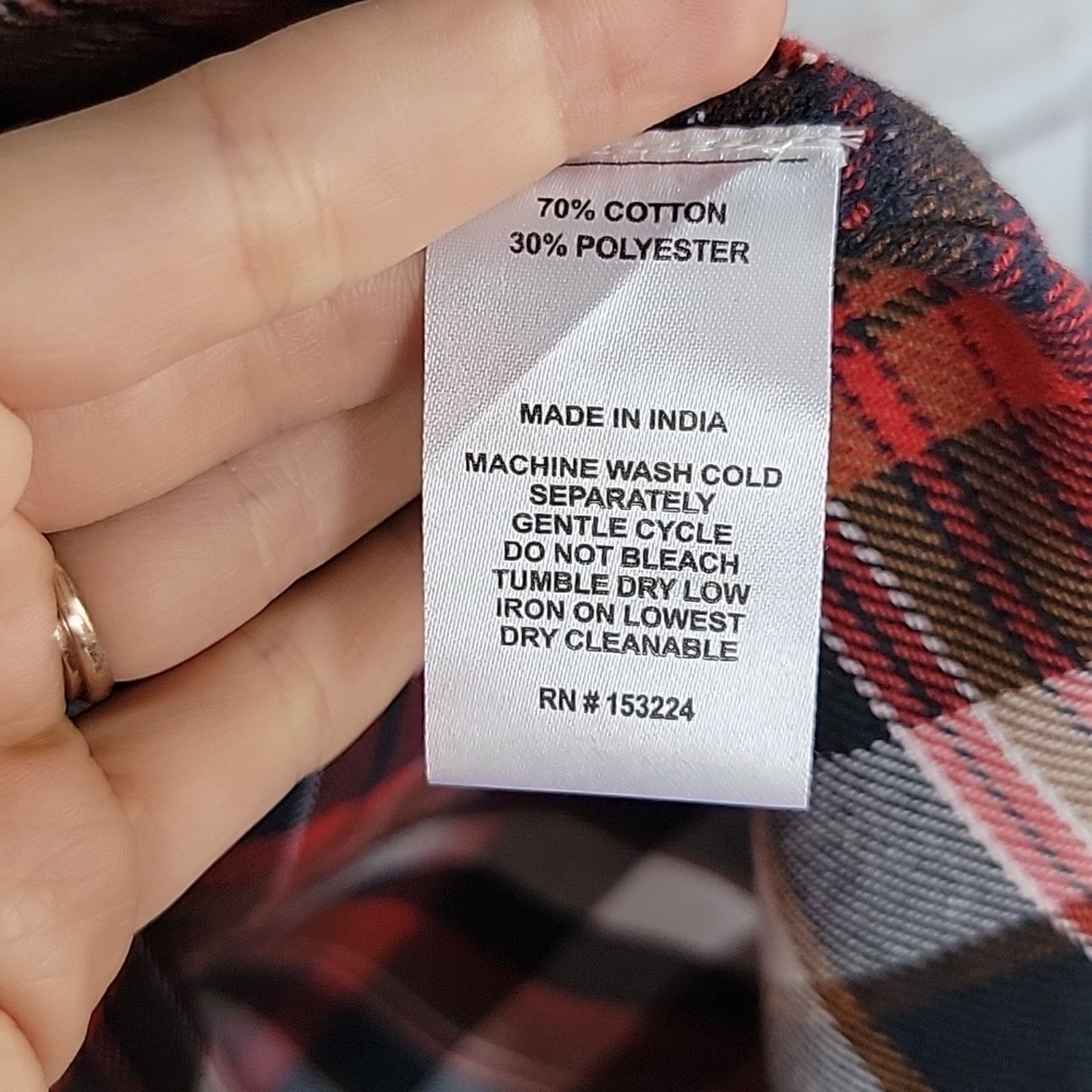 Rainforest Rainforest Red Navy Plaid Flannel Shirt Size Small Size US S / EU 44-46 / 1 - 10 Thumbnail