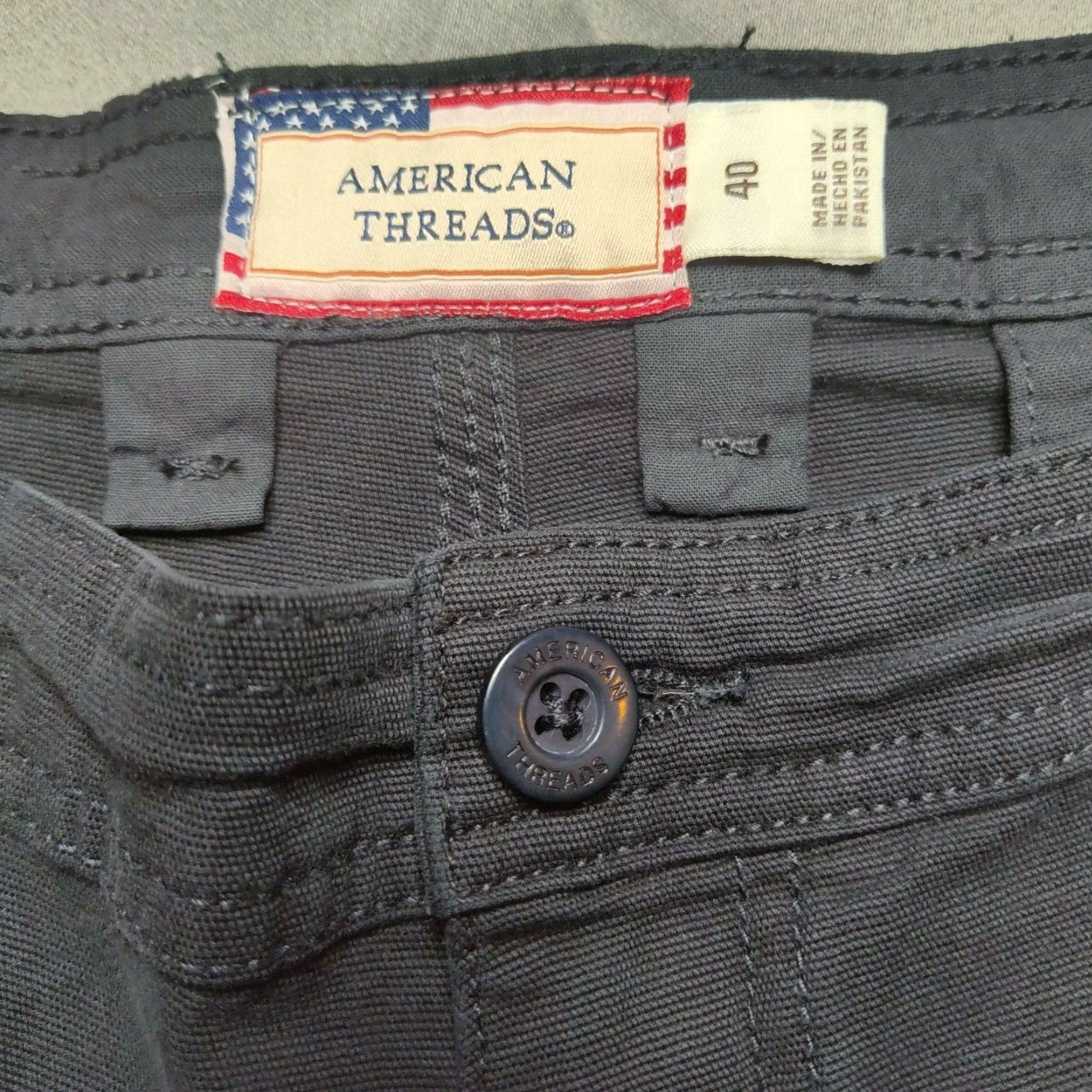 Vintage American Threads Men Shorts 40 Black Garment Dye Cotton Stretch 9" NEW MSRP 0 Size US 40 / EU 56 - 5 Thumbnail