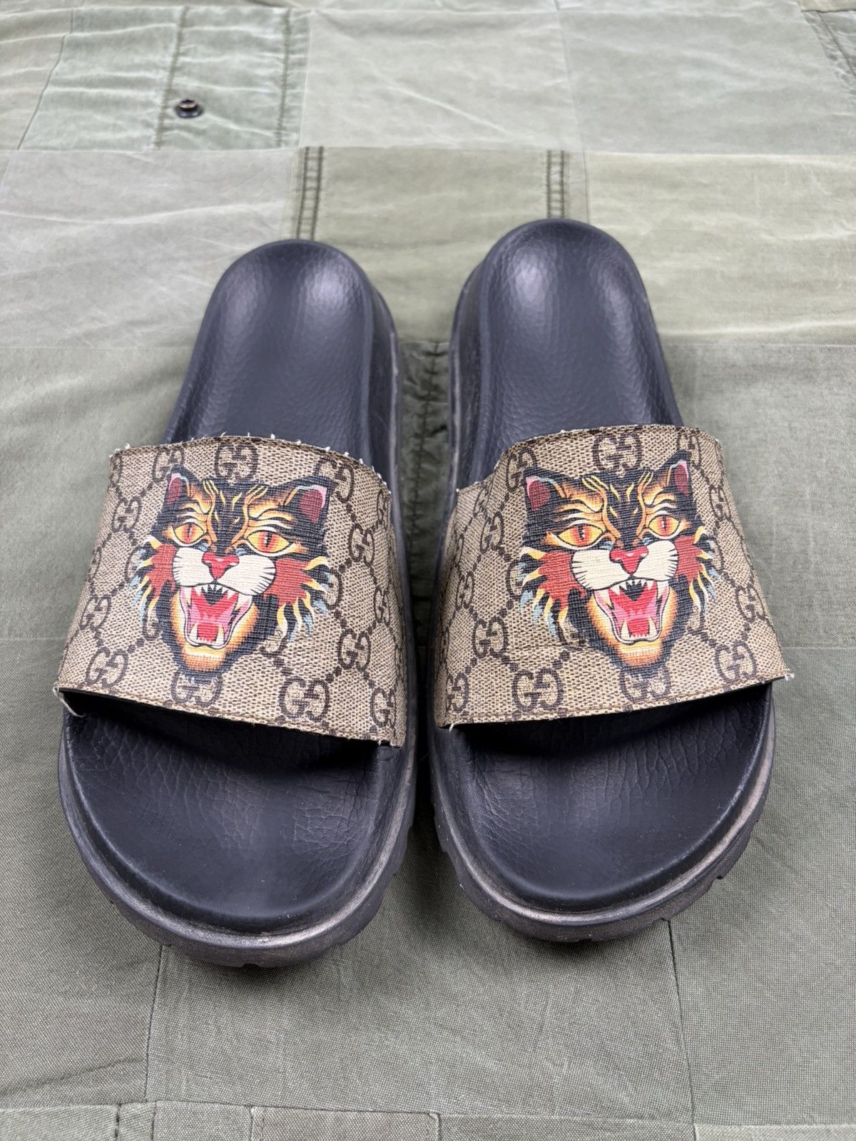 Gucci Angry Cat Slides Size US 9 / EU 42 - 1 Thumbnail