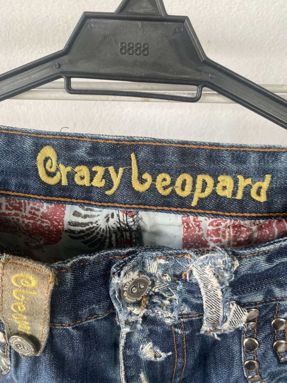 Japanese Brand × Vintage Vintage Crazy Leopard Punk Style Denim Size US 30 / EU 46 - 3 Thumbnail