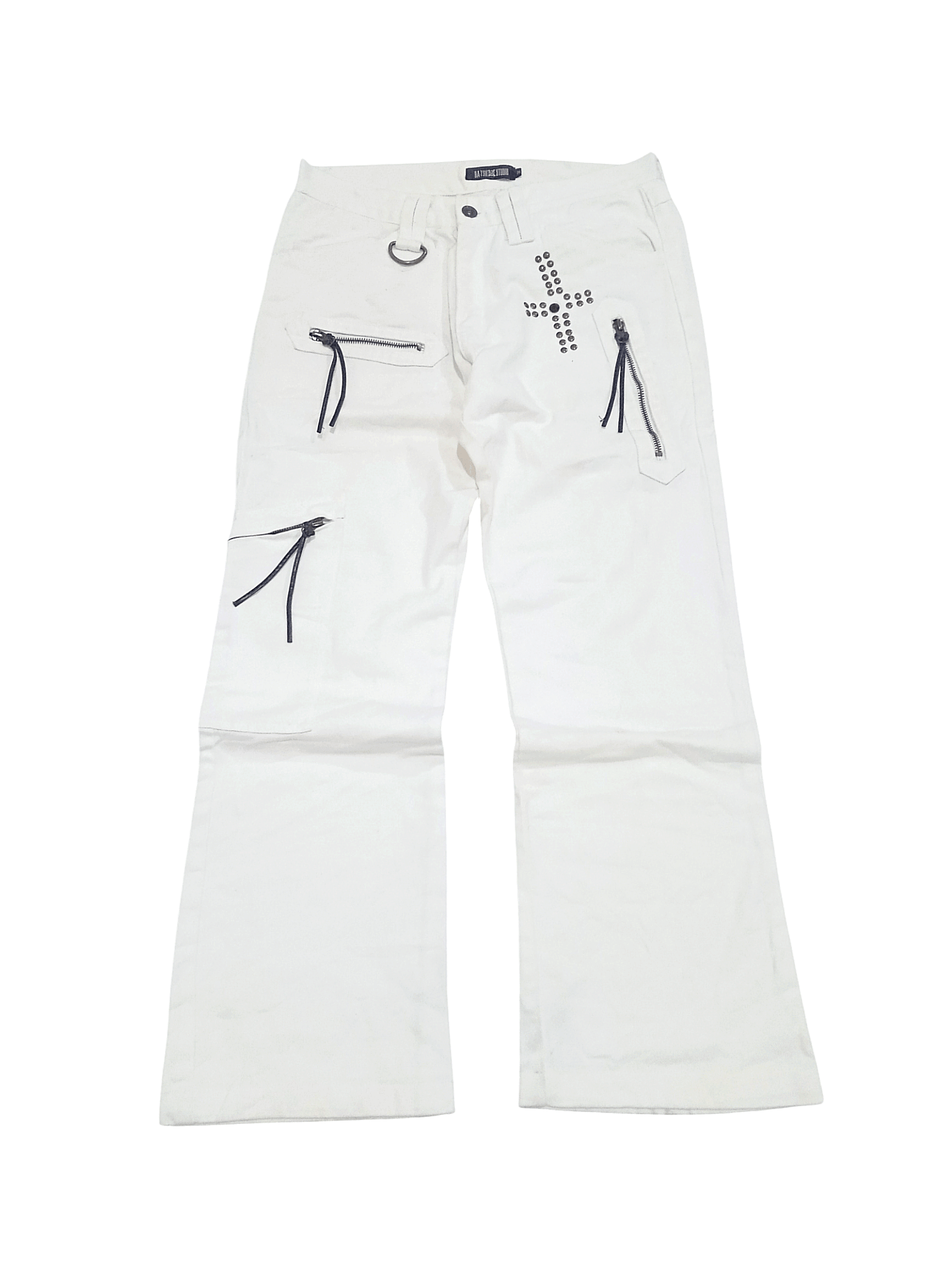 Batsu Studio Flare Studded Pocket Jeans