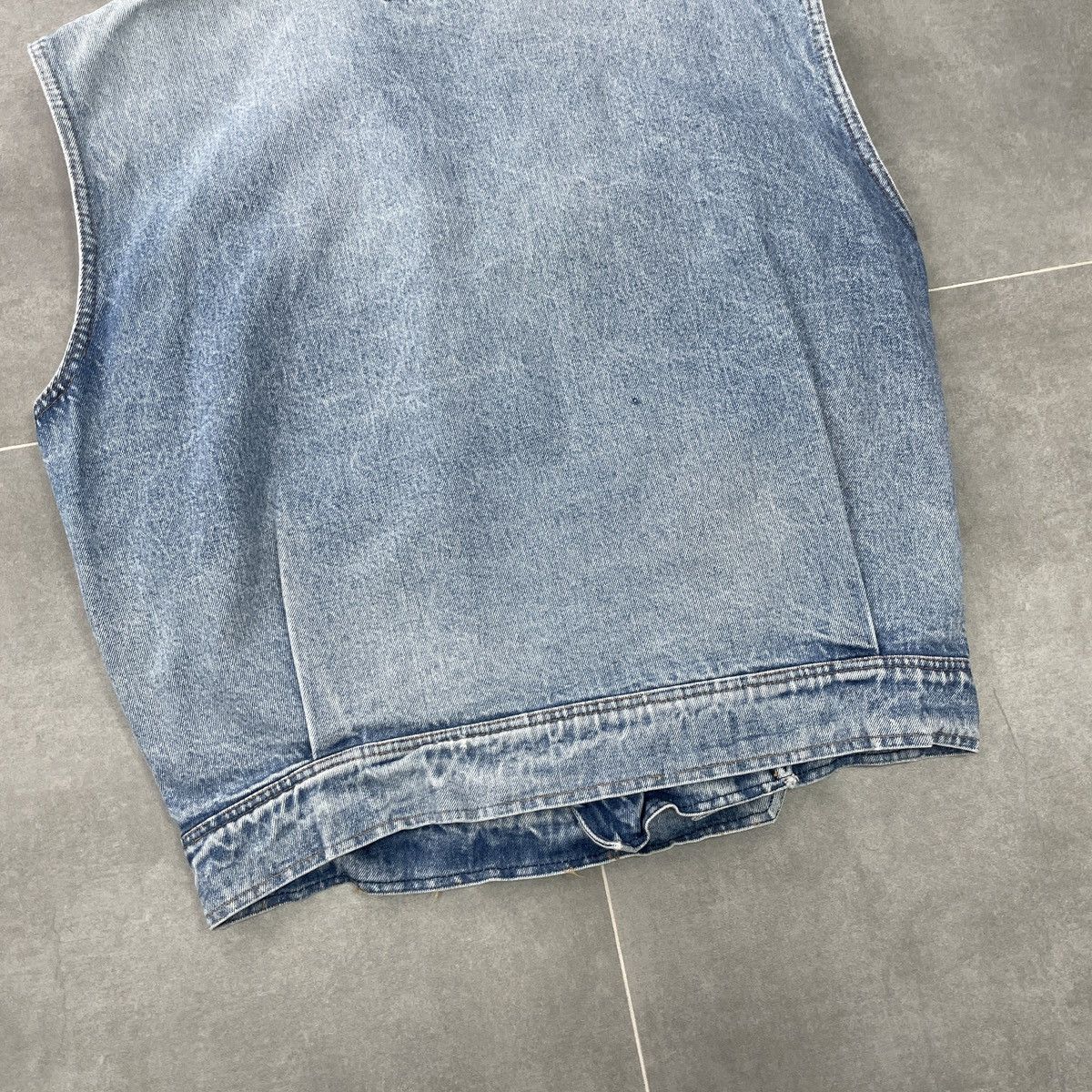 Benetton × Vintage Vintage Benetton Denim Vest Size 52 Size US L / EU 52-54 / 3 - 14 Thumbnail
