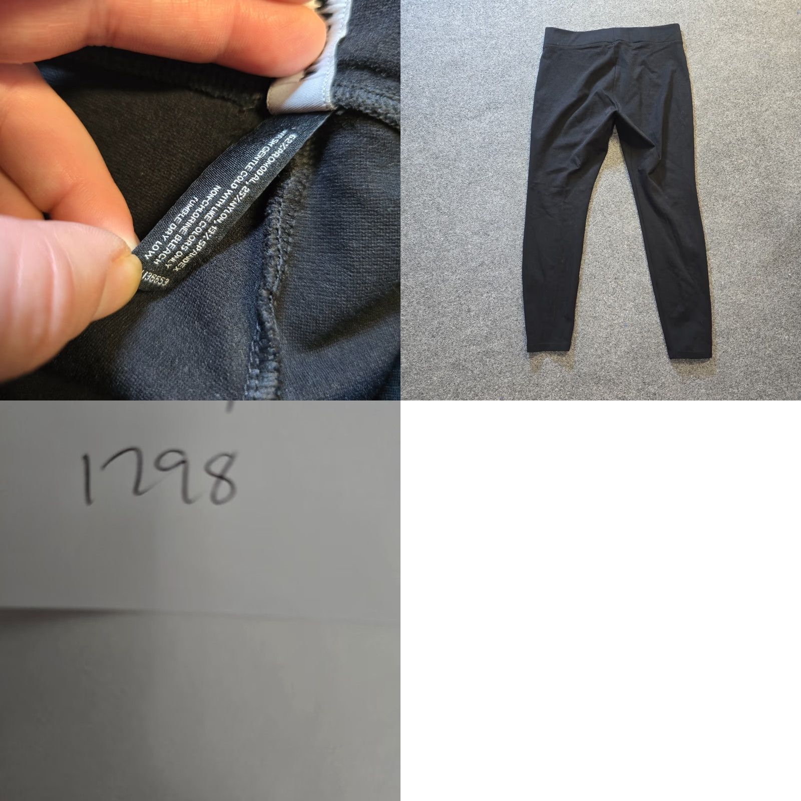 Vintage American Giant Pants Womens 14 Black Skinny Leggings Stretch Casual Capsule Capsule? Size 36" / US 14 / IT 50 - 8 Thumbnail