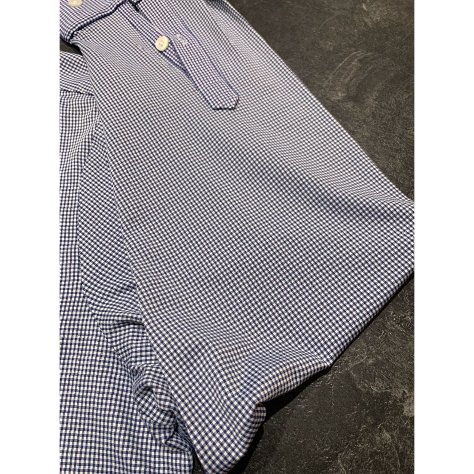 Mizzen+Main Mizzen+Main Shirt Button-Up Spinnaker Long Sleeve Slim Fit Blue White Check 2XL Men Size US XXL / EU 58 / 5 - 4 Thumbnail