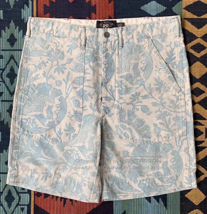 RRL Ralph Lauren RRL Ralph Lauren Vintage Indigo Linen Work Shorts Size US 32 / EU 48 - 1 Thumbnail
