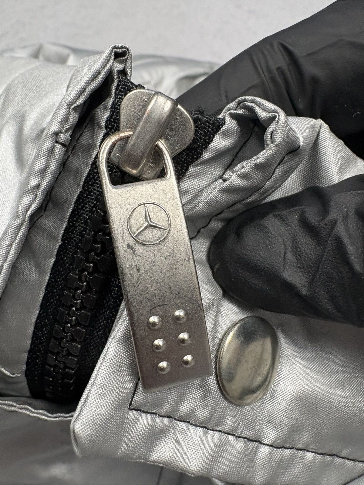 Mercedes-Benz Mercedes Benz Silver Jacket Vintage Racing Windbreaker 90s Size US XL / EU 56 / 4 - 9 Thumbnail