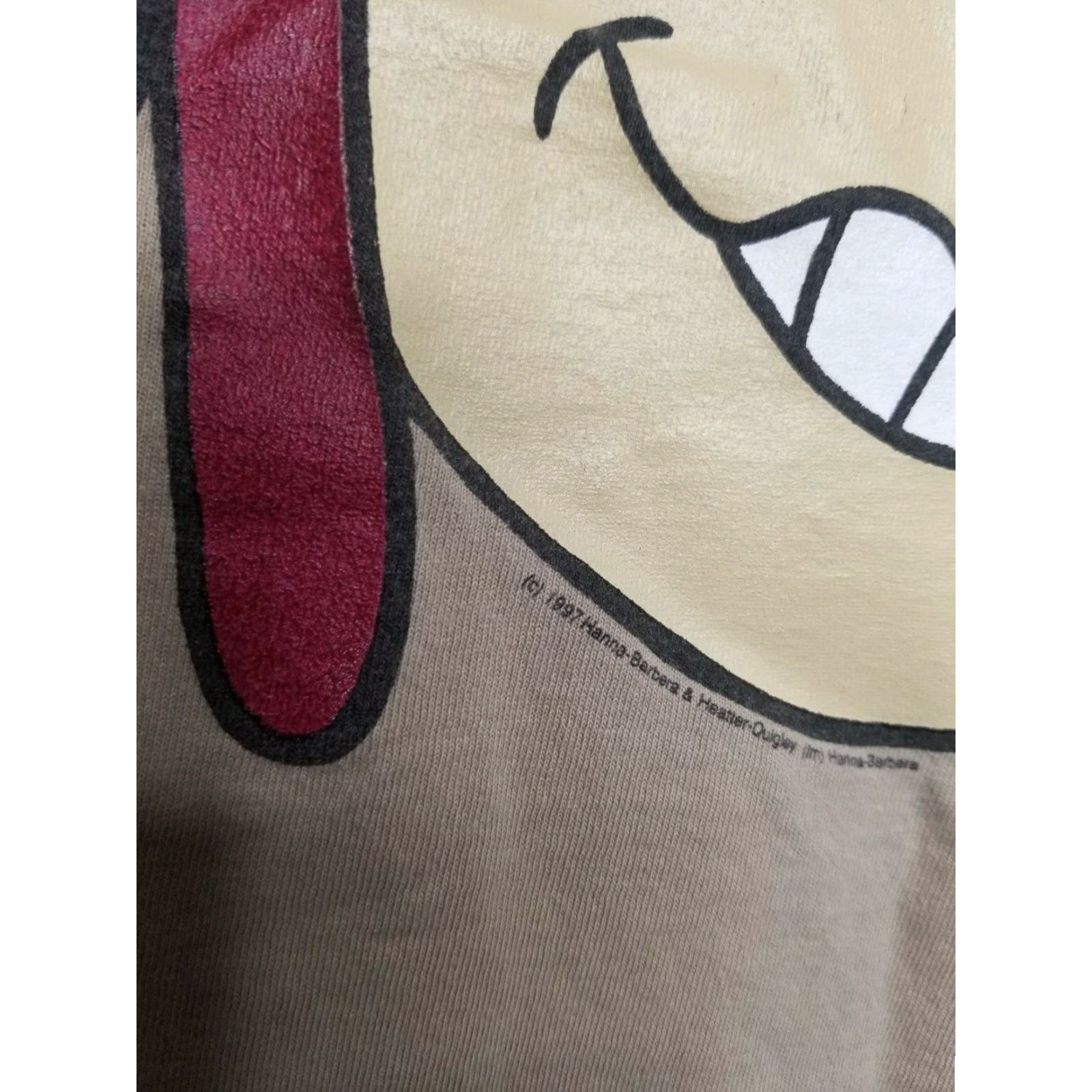 Jerzees VINTAGE Dick Dastardly & Muttley Snickwear Two-Sided T Shirt Mens M Adult Medium Beige 1990s Cartoon 90s Mens Size US M / EU 48-50 / 2 - 5 Thumbnail
