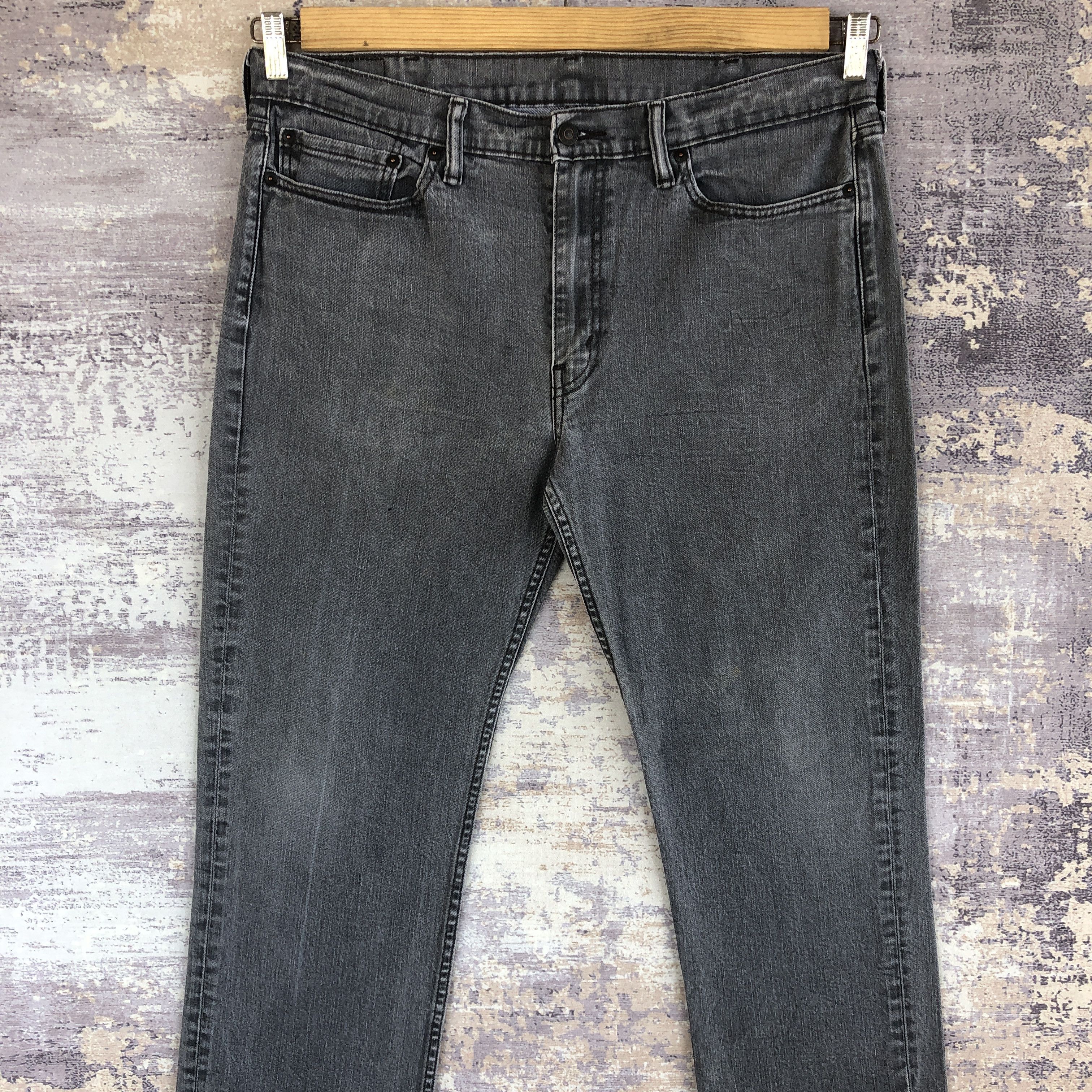 Levi's Vintage Levis Faded Black Jeans Levi's 514 Ash Gray Denim Size US 36 / EU 52 - 3 Thumbnail