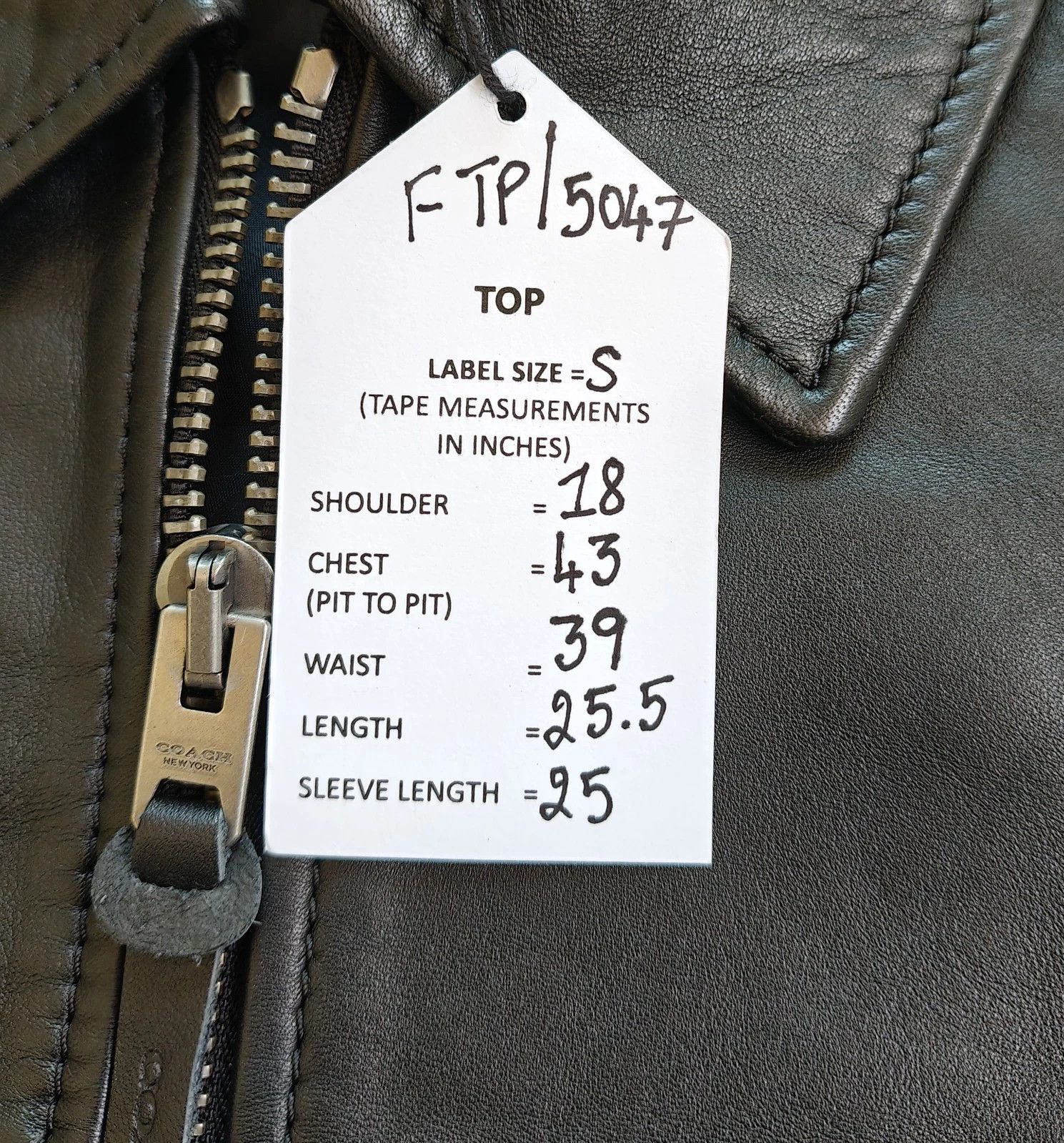 Coach Coach Leather Jacket FTP 5047 Size US S / EU 44-46 / 1 - 4 Thumbnail