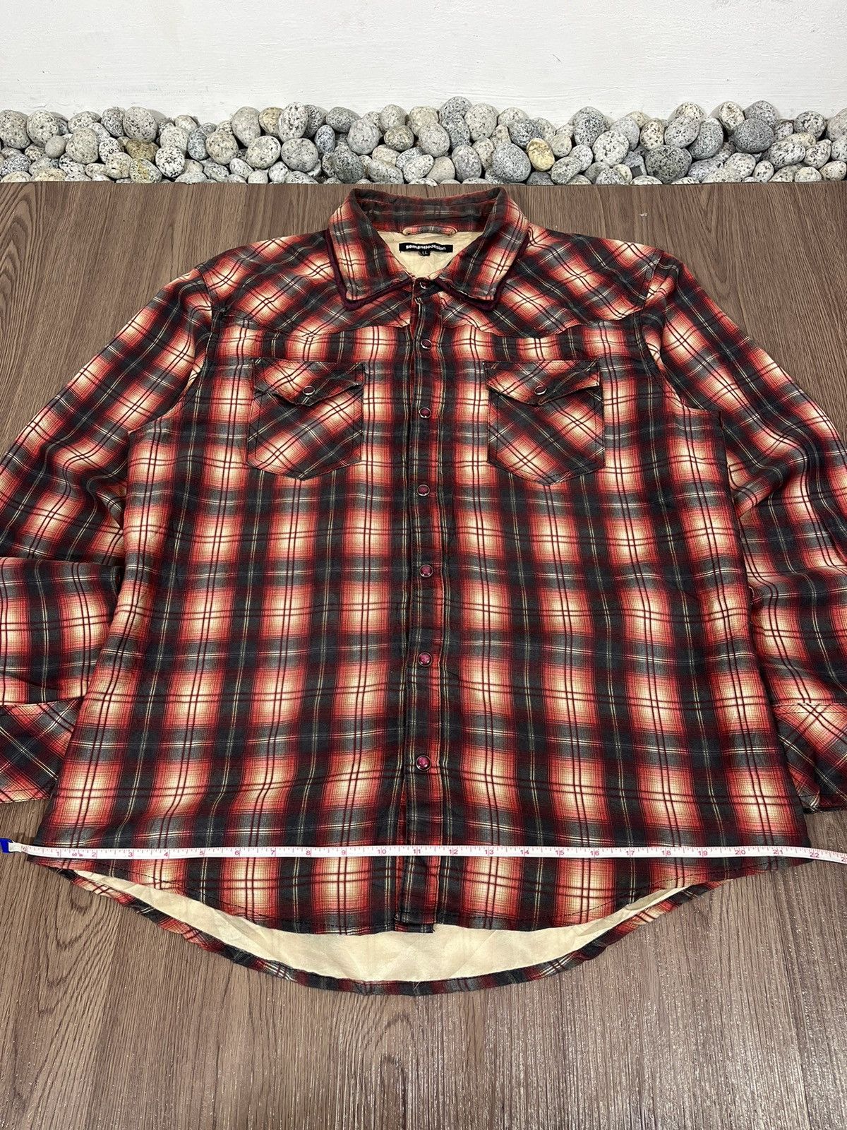 Japanese Brand × Tornado Mart × semanticdesign Semantic Design Double Collar Western Style Plaid Shirt Size US L / EU 52-54 / 3 - 13 Thumbnail