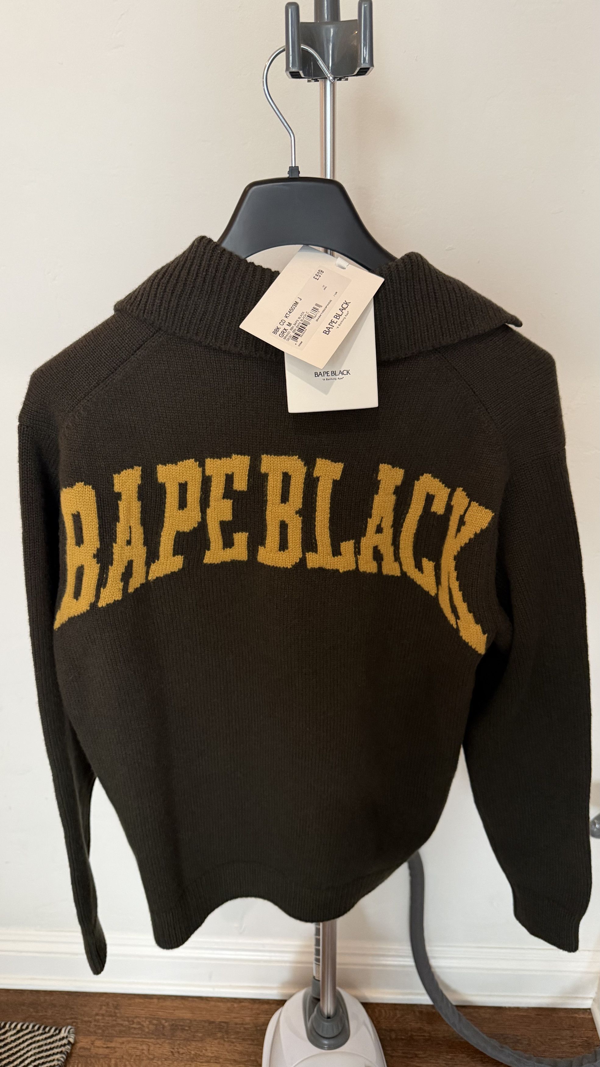 Bape BAPE BLACK Logo Cardigan Sweater - Green Size US M / EU 48-50 / 2 - 2 Thumbnail