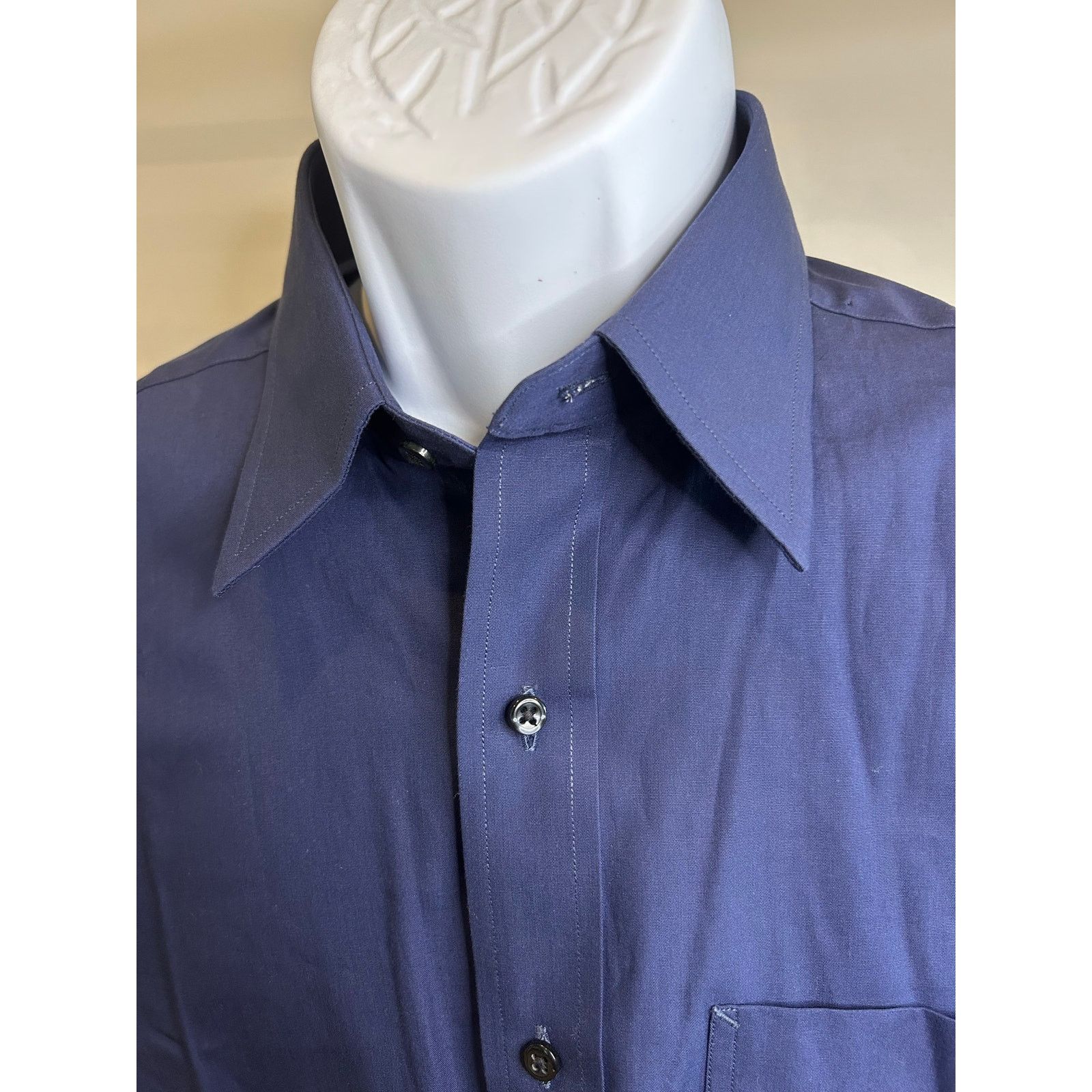 Tommy Hilfiger Tommy Hilfiger Ithaca Navy Dress Shirt NWT Sz 15 Size US M / EU 48-50 / 2 - 1 Thumbnail