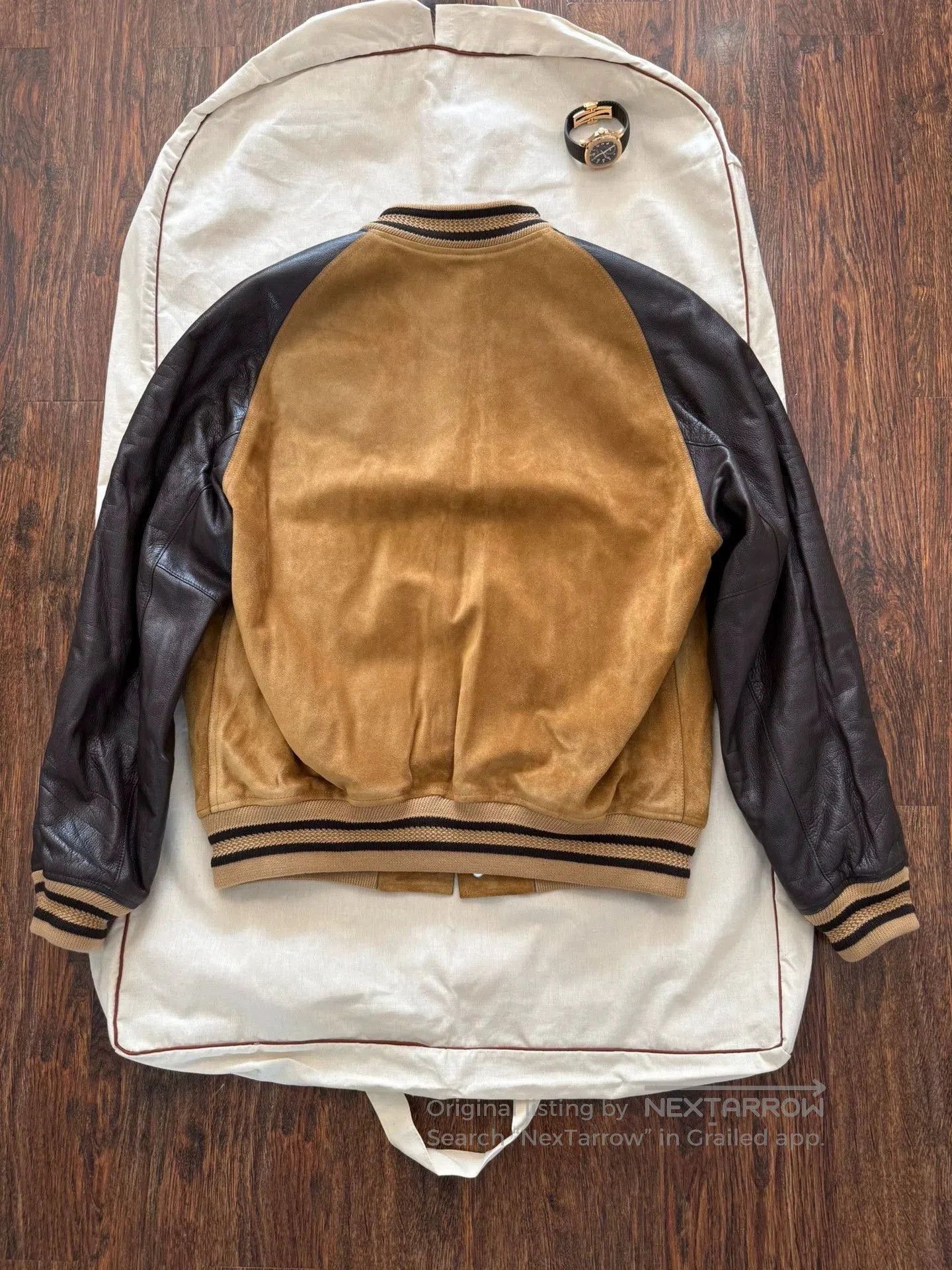 Berluti Varsity Style Leather & Suede Jacket. Size US M / EU 48-50 / 2 - 2 Thumbnail