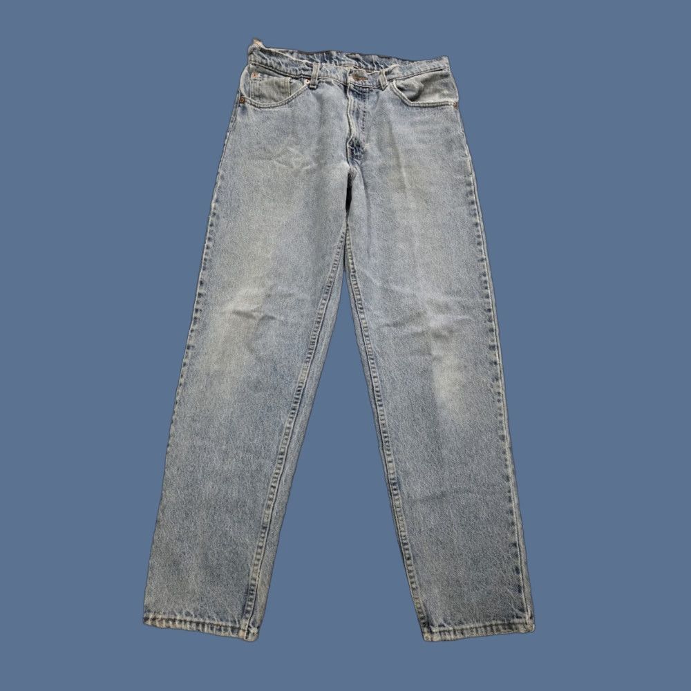 Levi's VINTAGE Levi's 550 Jeans Cemented in USA 90s Tapered Denim Blue 33x30 Mens Size US 34 / EU 50 - 1 Thumbnail