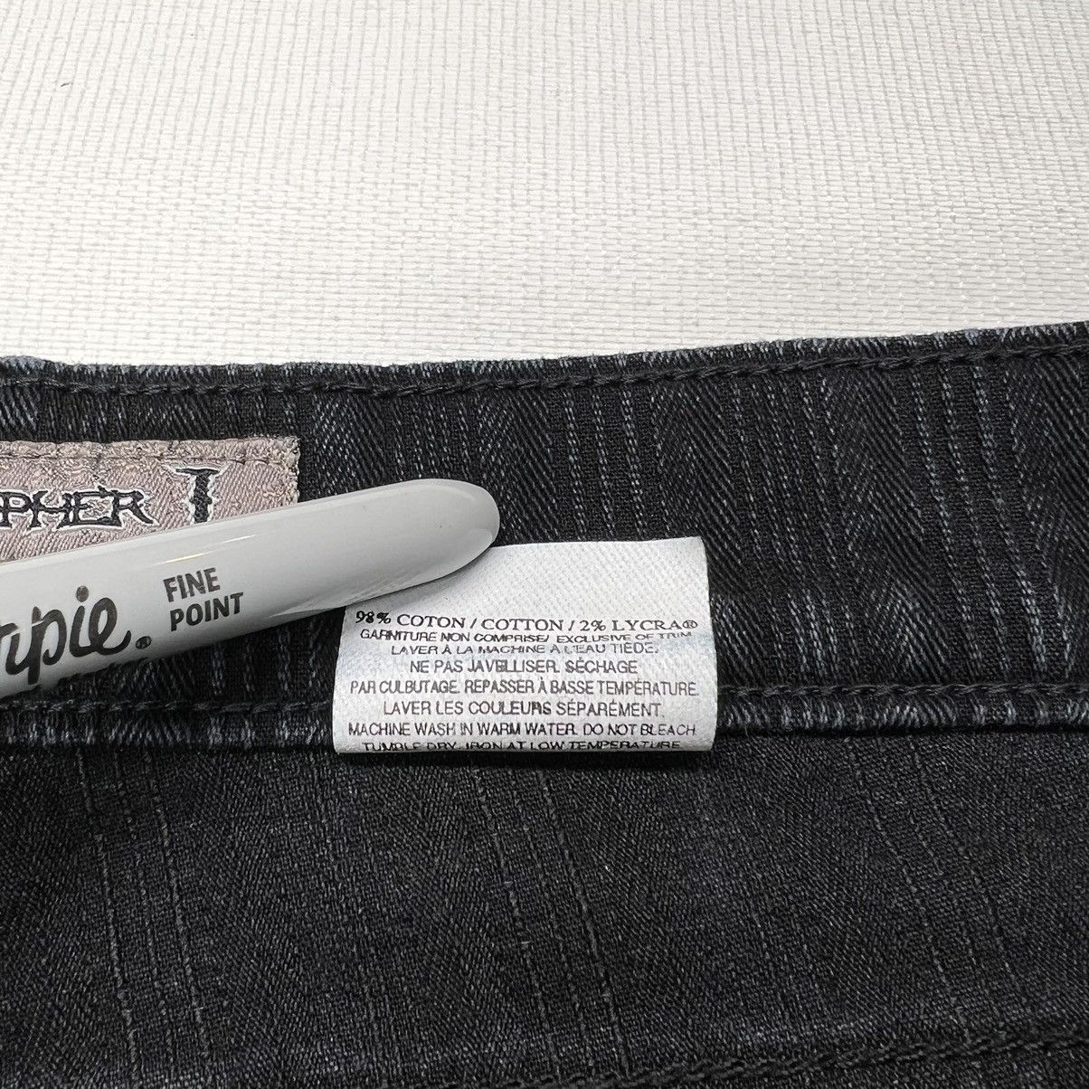 Vintage Christopher J Jeans Black Denim Y2K Grunge Baggy Faded Wide Size US 34 / EU 50 - 10 Thumbnail