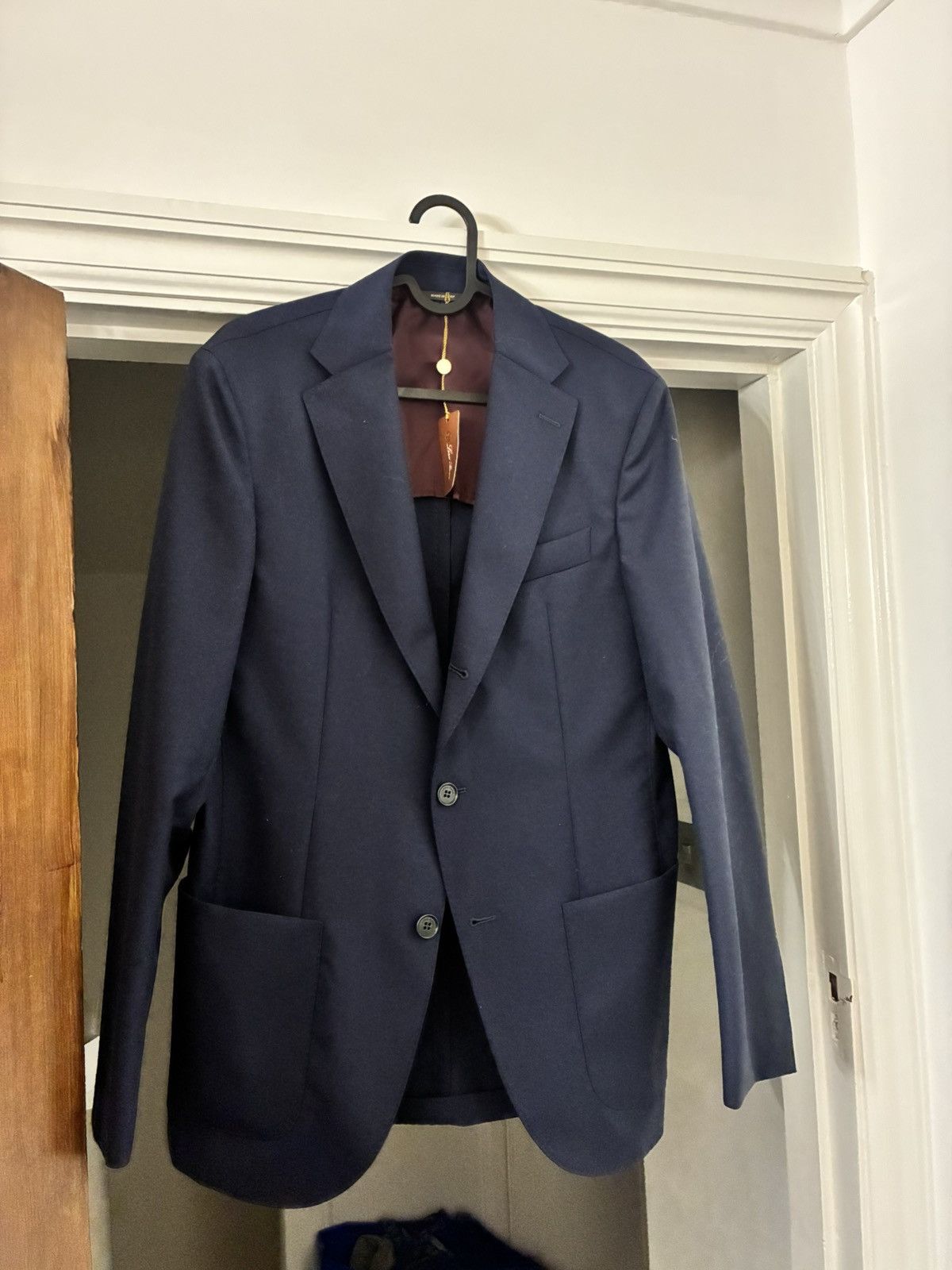 Loro Piana Loro Piana navy cotton blazer size it 46 uk 36 small Size 36R - 1 Thumbnail