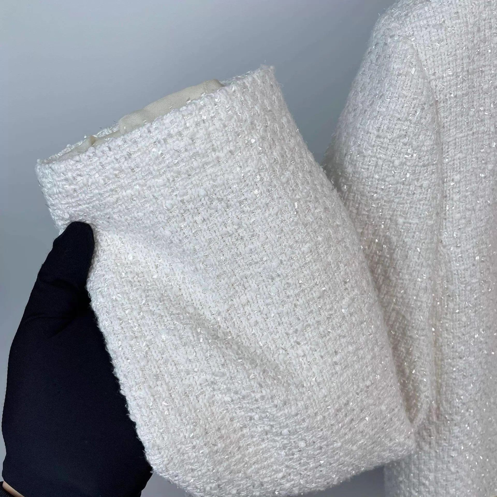 Chanel Chanel 19SS White Collar Tweed Jacket 44 Size L / US 10 / IT 46 - 4 Thumbnail