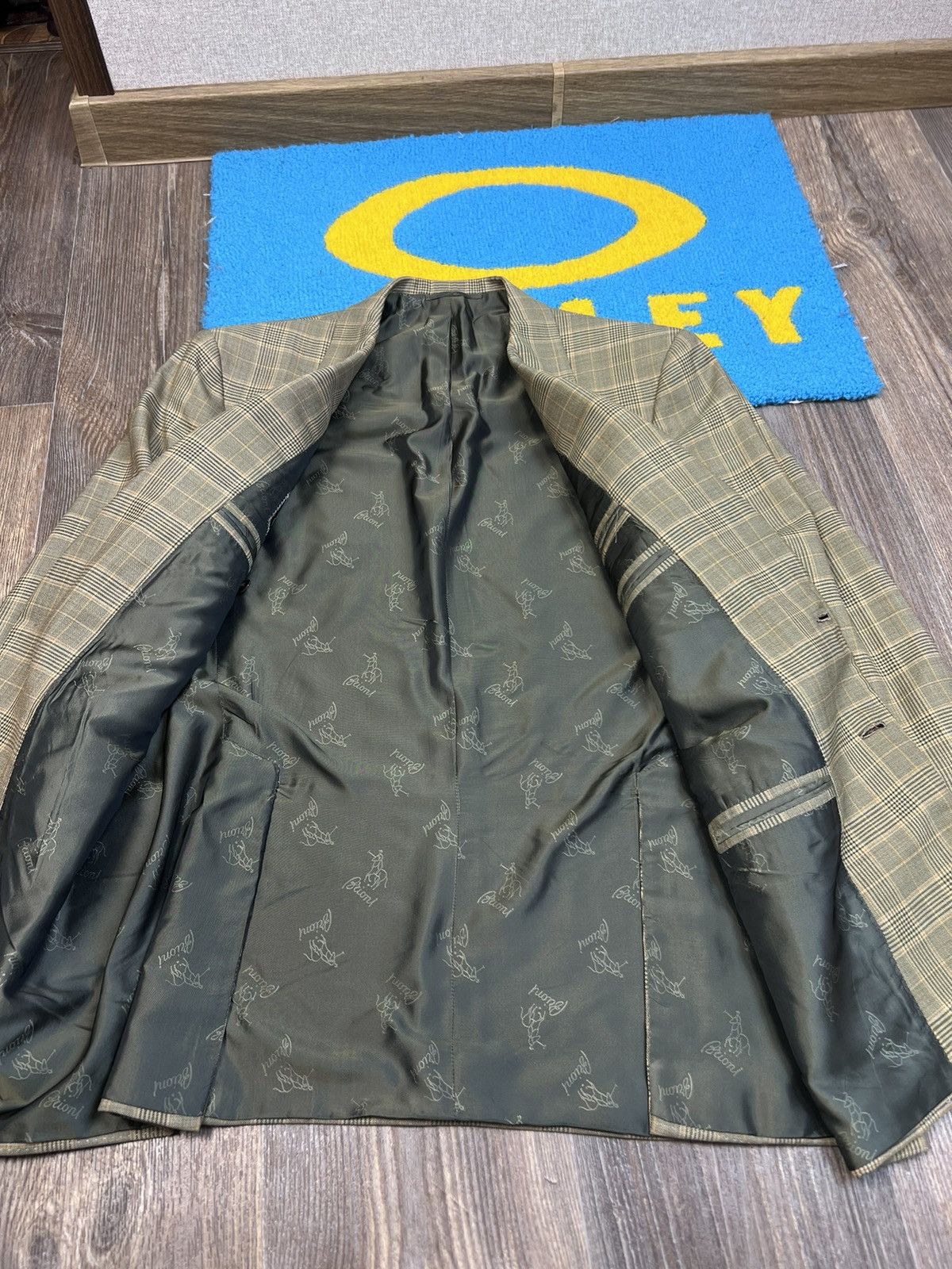 Brioni Brioni Parigi Wool Olive Check Blazer Two Buttons 52 Size 52S - 14 Thumbnail