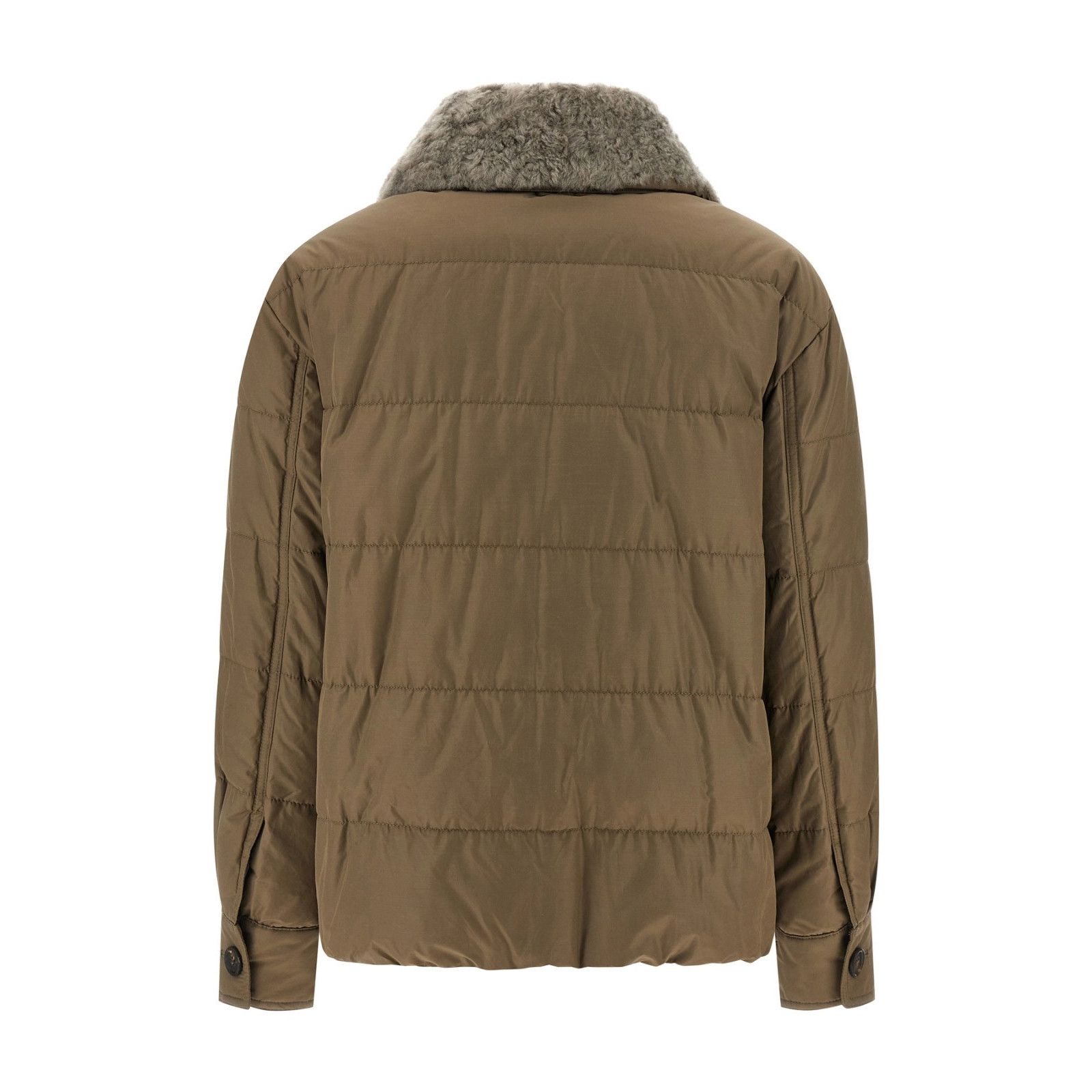 Brunello Cucinelli BRUNELLO CUCINELLI Brown Shearling Down Jacket New & Authent Size M / US 6-8 / IT 42-44 - 2 Thumbnail