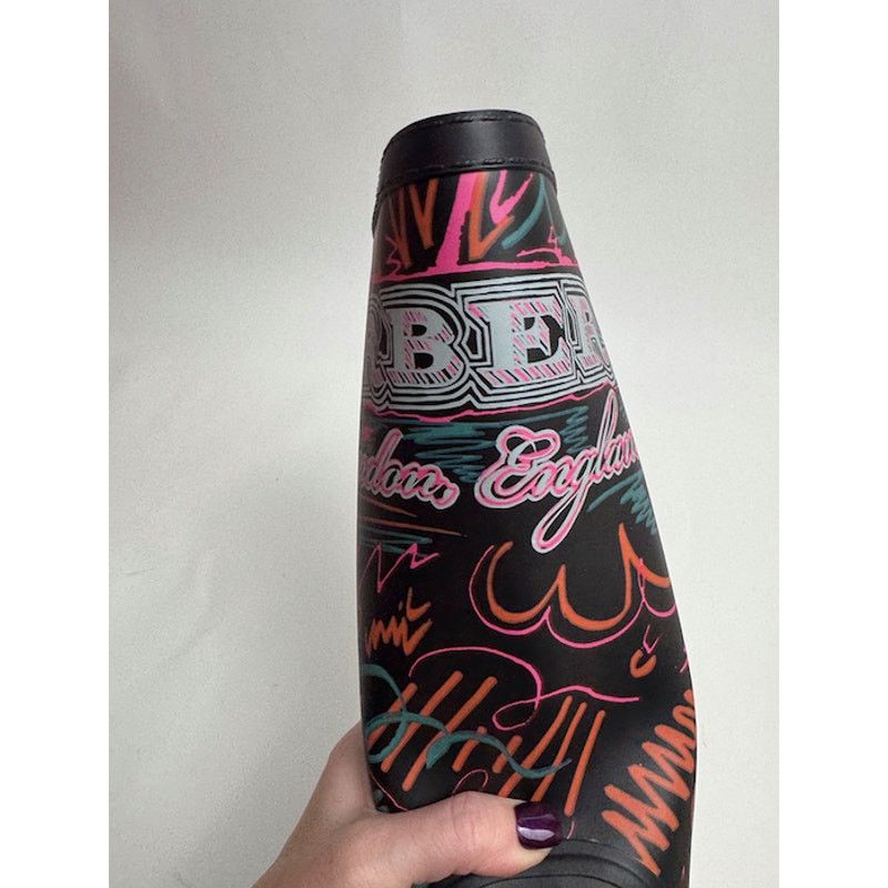 Burberry Burberry Black Doodle Graffiti Rubber Rain Boots Size 35 Size US 5 / IT 35 - 13 Thumbnail