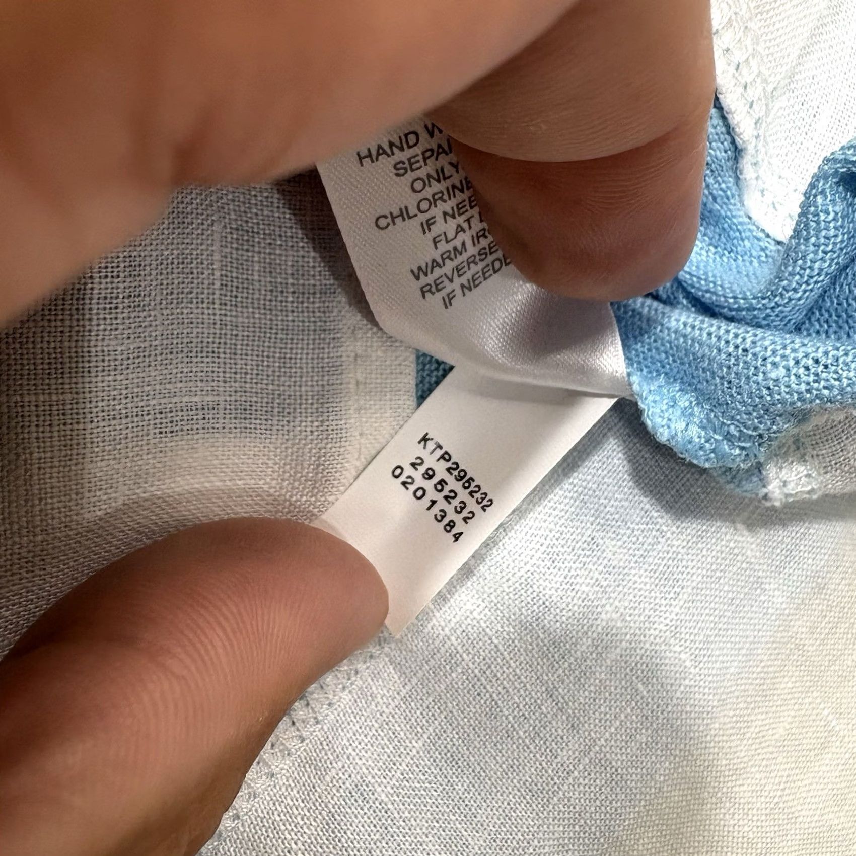 J. Jill J. Jill Blouse Tunic 3/4 Sleeve Linen Blue Layered Look Petite Women Size L / US 10 / IT 46 - 5 Thumbnail