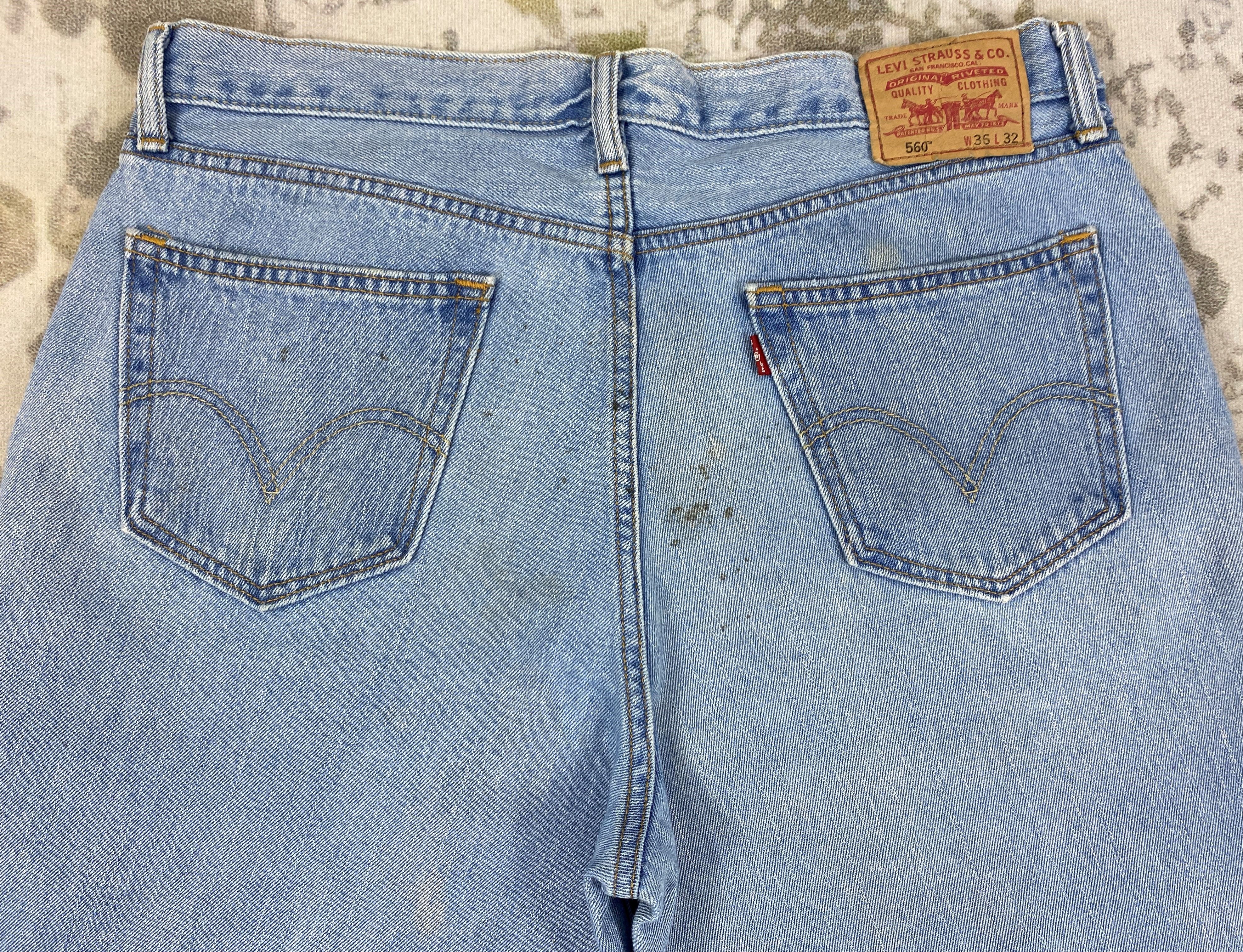 Levi's Blue Vintage Levi's 560 Jeans 38x33 Denim -JN2078 Size US 38 / EU 54 - 4 Thumbnail