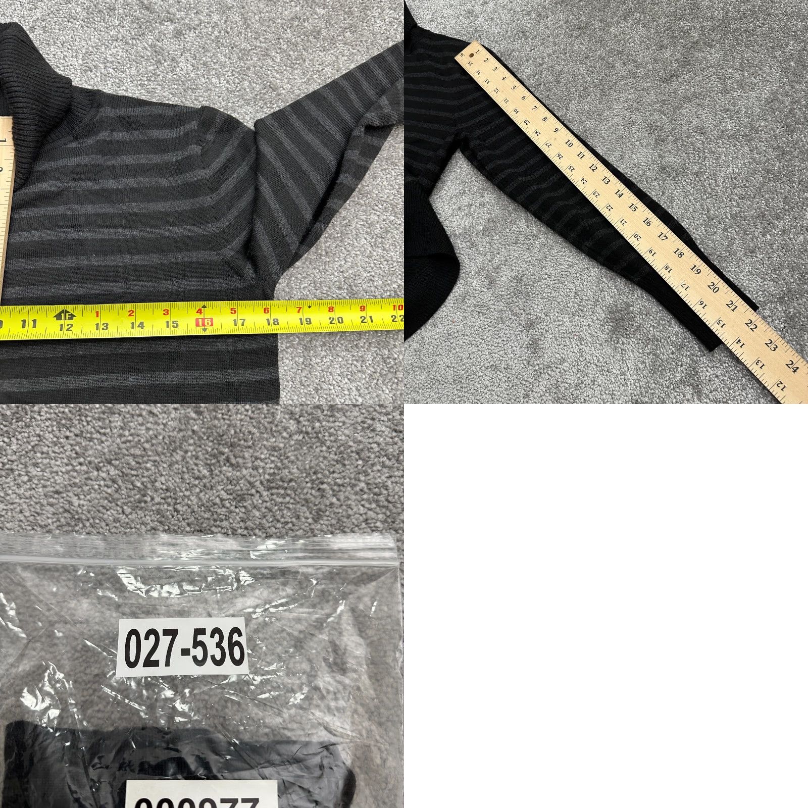 Vintage Cupio Turtleneck Pullover Sweater Womens M Black Striped Knit Button Casual Sleeve Long Sleeve Knit Style Regular Fit Polyester Rayon Coupon? Size M / US 6-8 / IT 42-44 - 8 Thumbnail