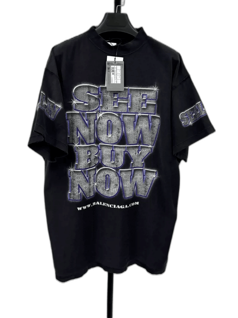 Balenciaga Balenciaga SS24 Letter Print Short Sleeve T-Shirt Size US S / EU 44-46 / 1 - 1 Thumbnail
