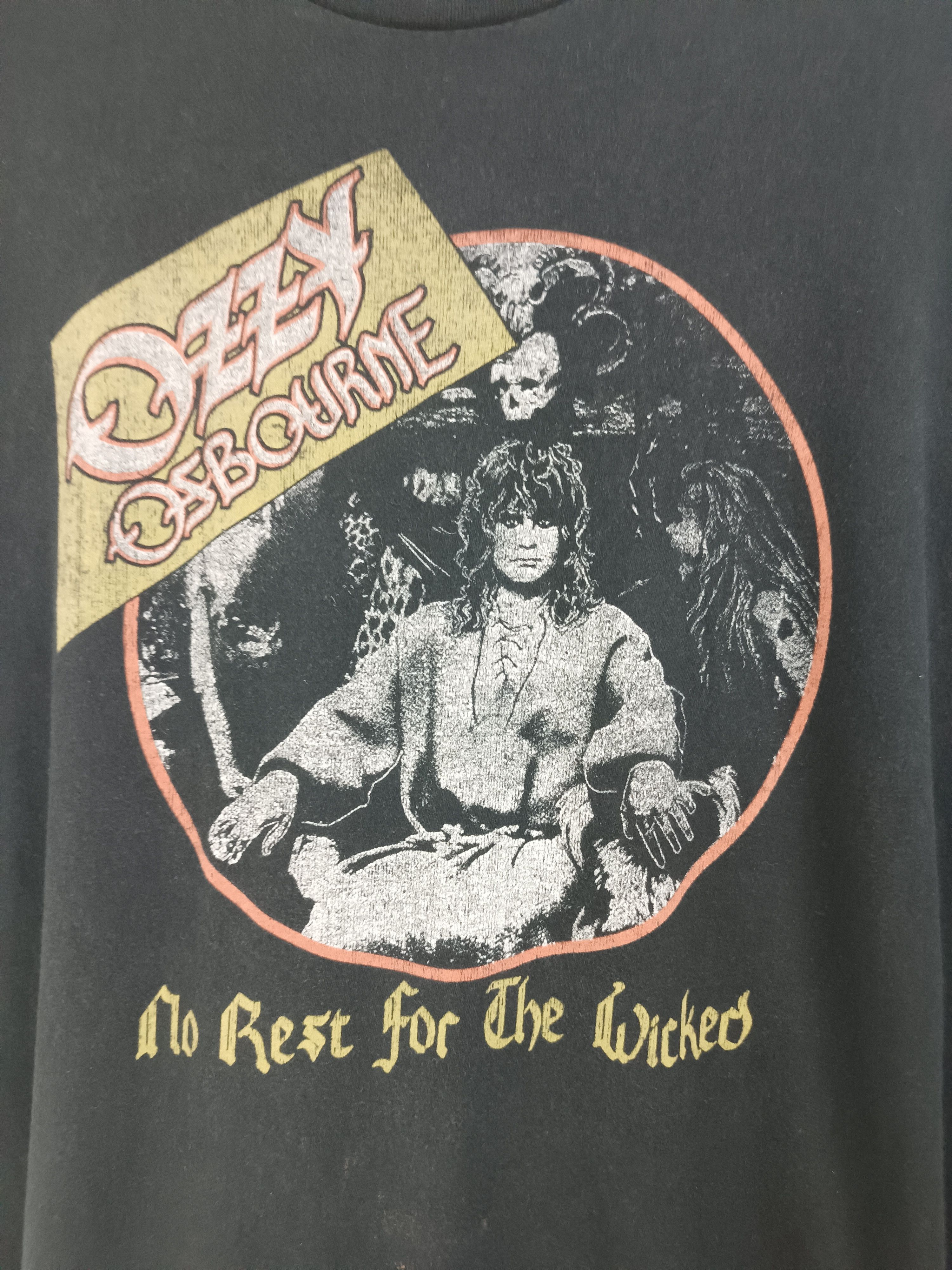 Vintage VINTAGE OZZY OSBOURNE BLACK SABBATH FADED TEE KISS DIO Size US XL / EU 56 / 4 - 8 Thumbnail
