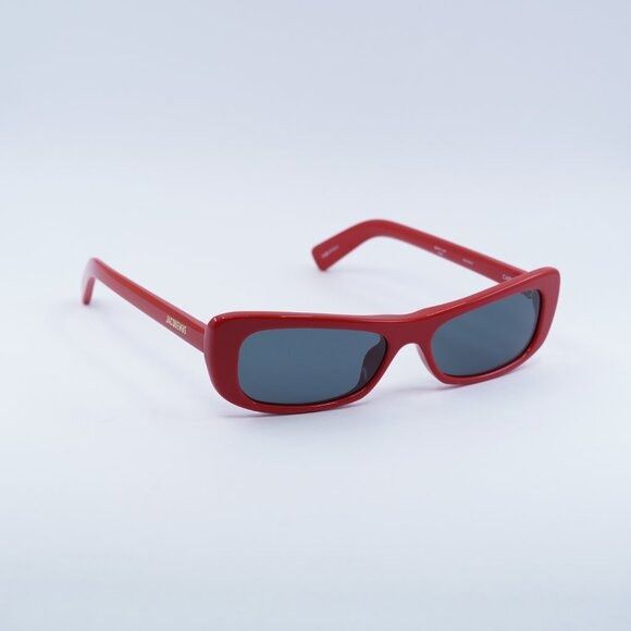 Jacquemus Jacquemus CAPRI JAC/55 C2 Sunglasses Red Rectangle Frame Size ONE SIZE - 4 Thumbnail