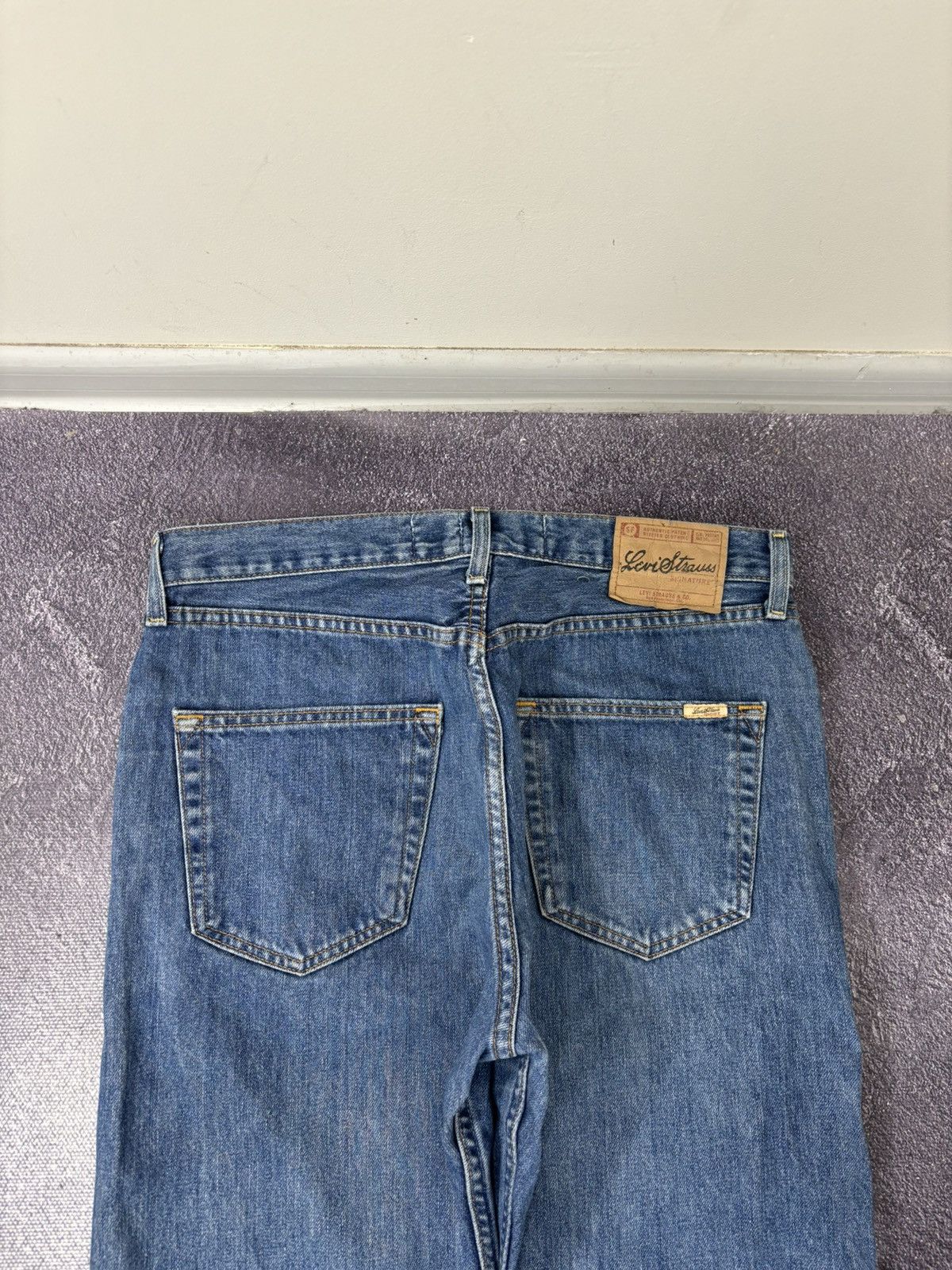 Levi's Vintage Levi’s Signature USA Hype Blue Denim Baggy Jeans Size US 34 / EU 50 - 5 Thumbnail