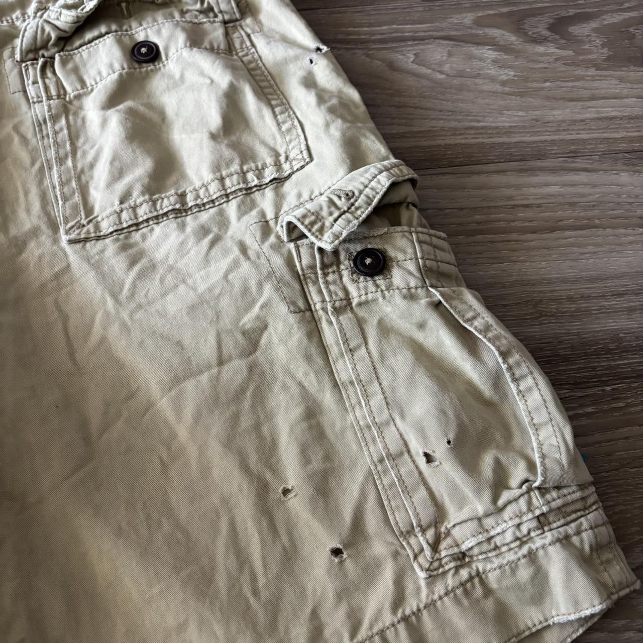Vintage Crazy Vintage Y2K/2000s Baggy Khaki Streetwear Skater Style Cargo Shorts! Size 42 Size US 42 / EU 58 - 7 Thumbnail