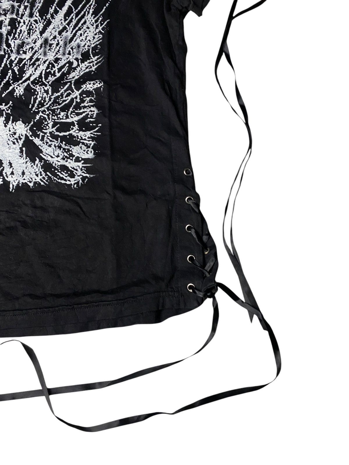 Hysteric Glamour 2000's Blood Storm Vkei Laced Up Cross Tshirt Size US S / EU 44-46 / 1 - 6 Thumbnail