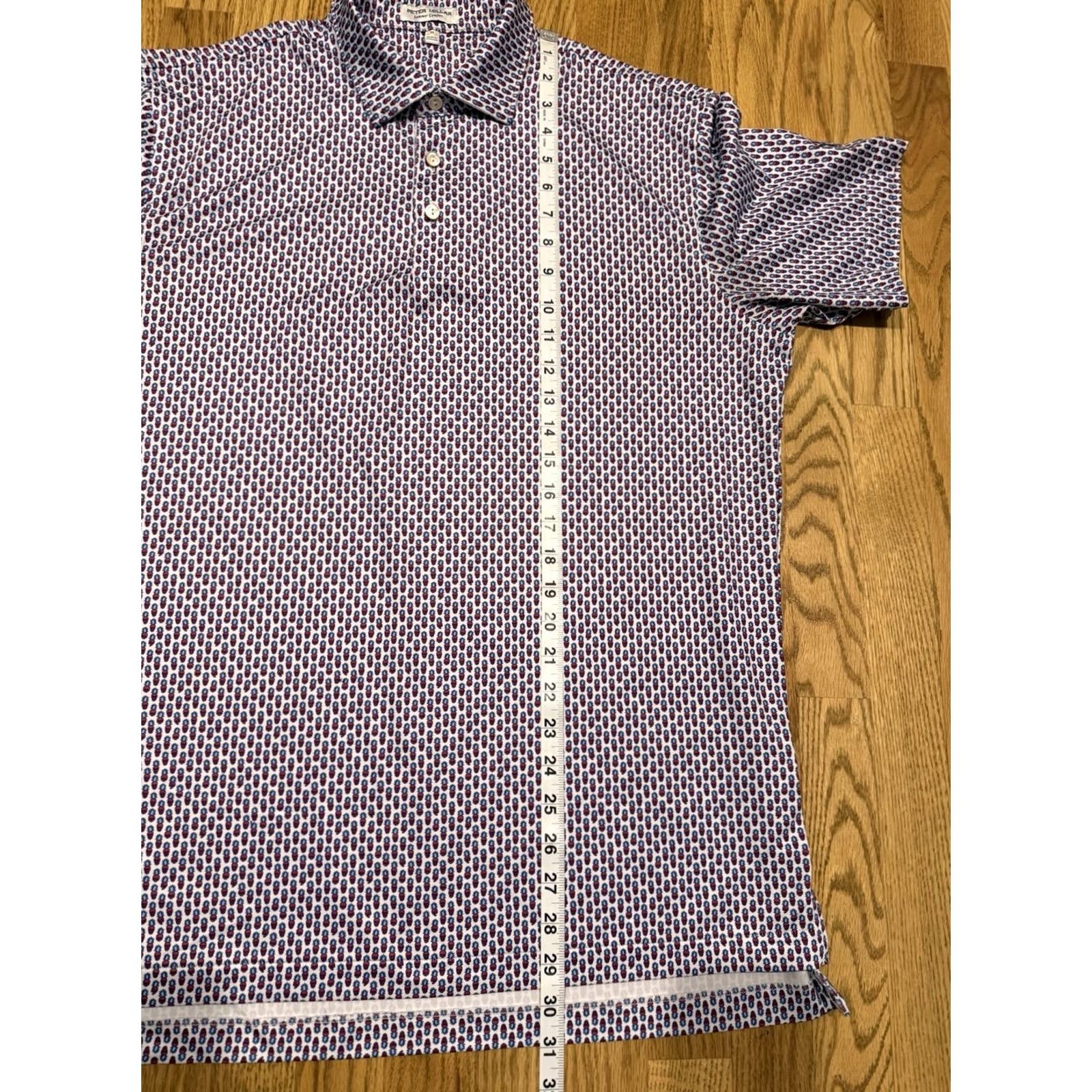 Peter Millar VINTAGE Peter Millar Polo Shirt Mens M Pineapple Skull Golf Sunset Ridge Country Club (This line would be incorrect due to vintage rule) Size US M / EU 48-50 / 2 - 6 Thumbnail