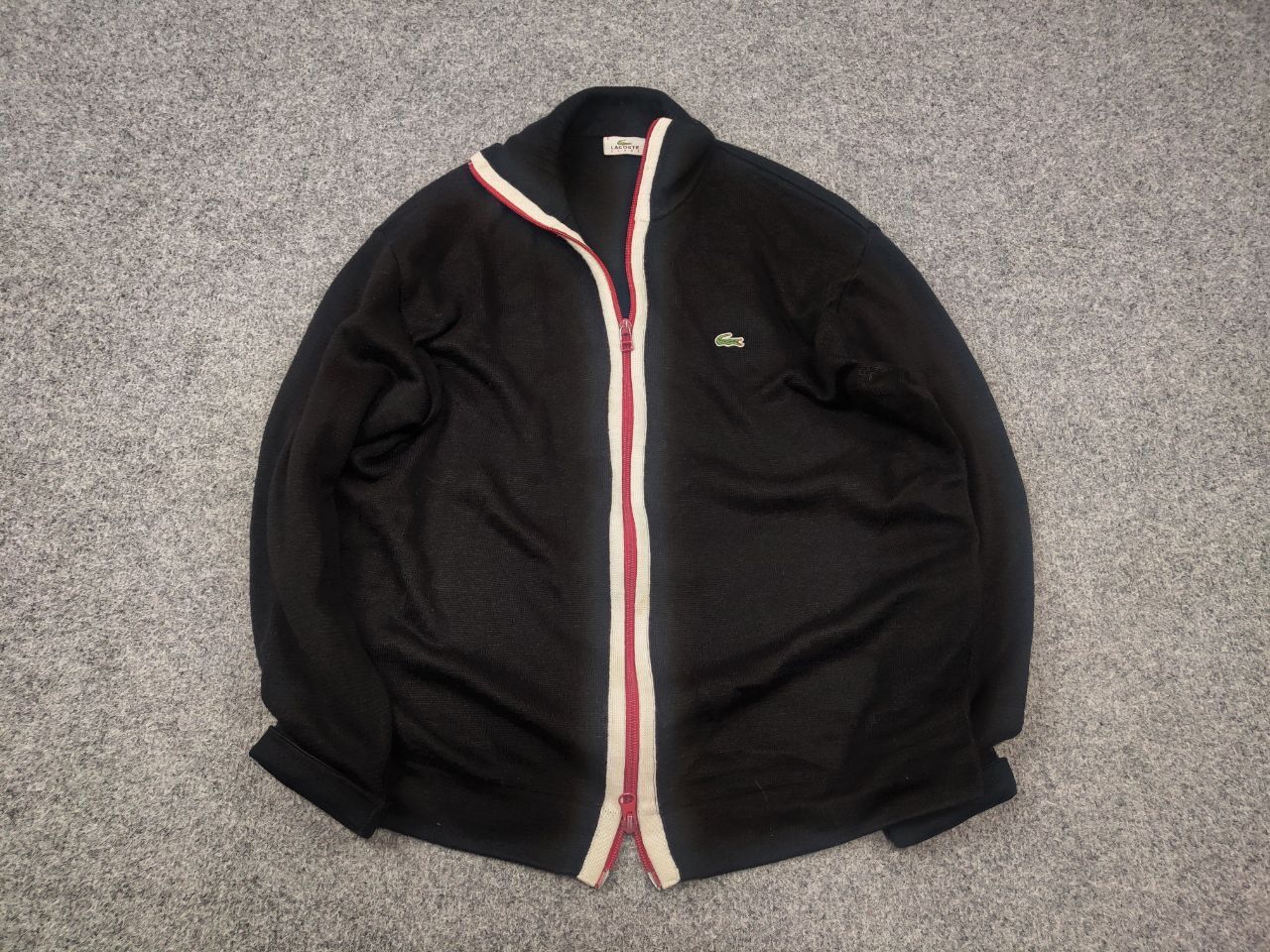 Lacoste Vintage Lacoste Sport Light Knit Full Zip Track Top Pullover Size US S / EU 44-46 / 1 - 2 Thumbnail
