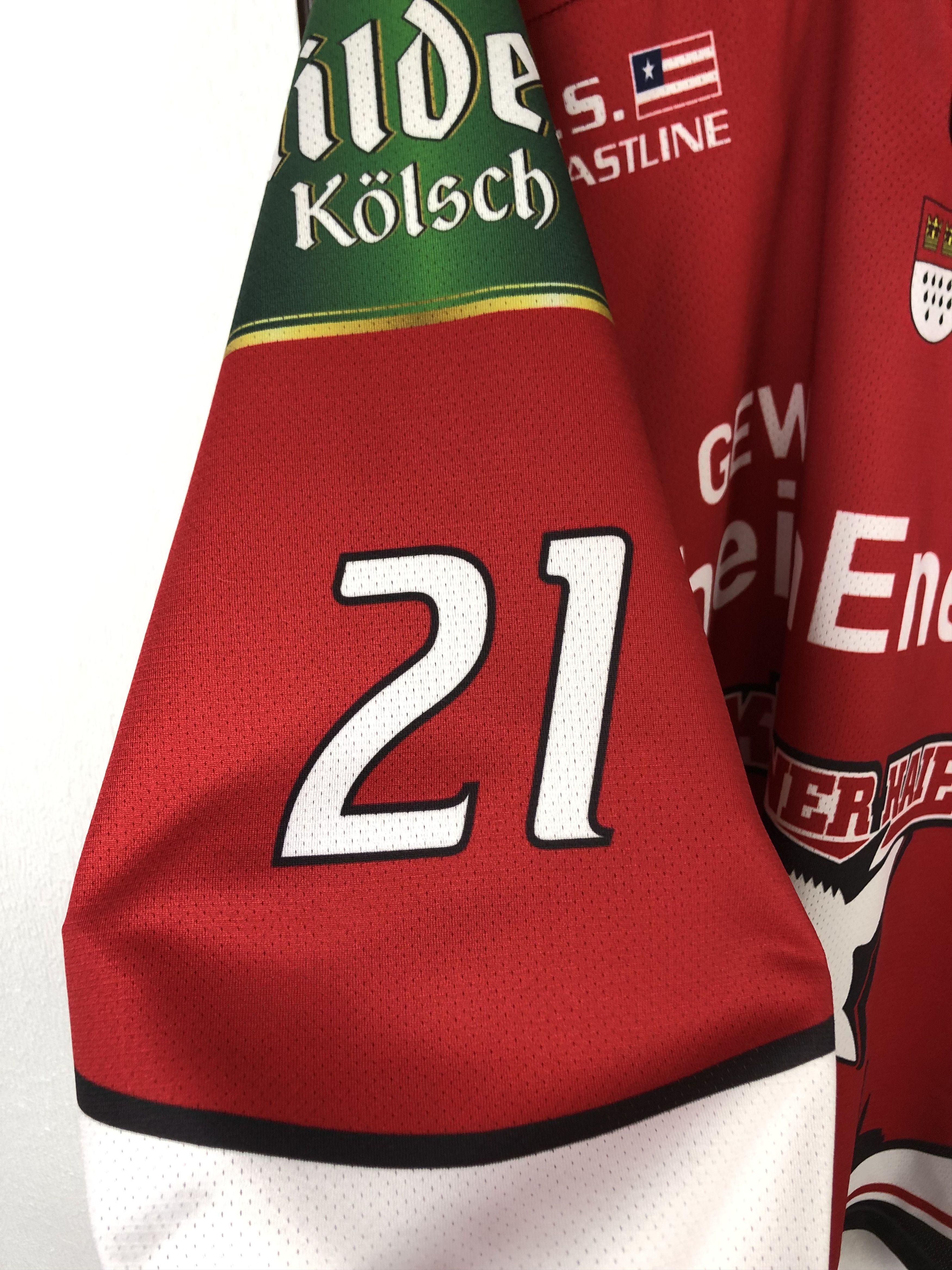 Vintage Vintage Cologne Sharks Ice Hockey Jersey #21 Hicks Mens Size US M / EU 48-50 / 2 - 6 Thumbnail