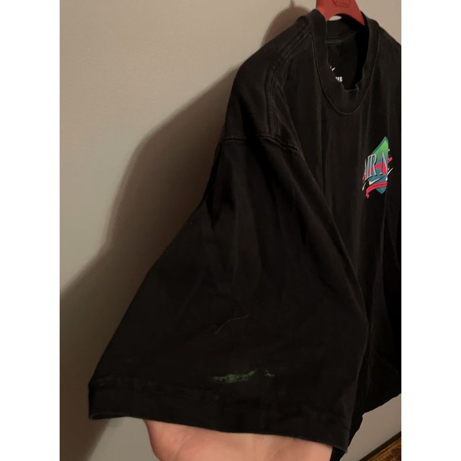 Nike Nike Shirt Mens Athletic Short Sleeve Color Blocked Logo Gym Graphic S Black 90s USA Logo Sports Casual Athletic Shirt Mens Regular Small Size US S / EU 44-46 / 1 - 8 Thumbnail