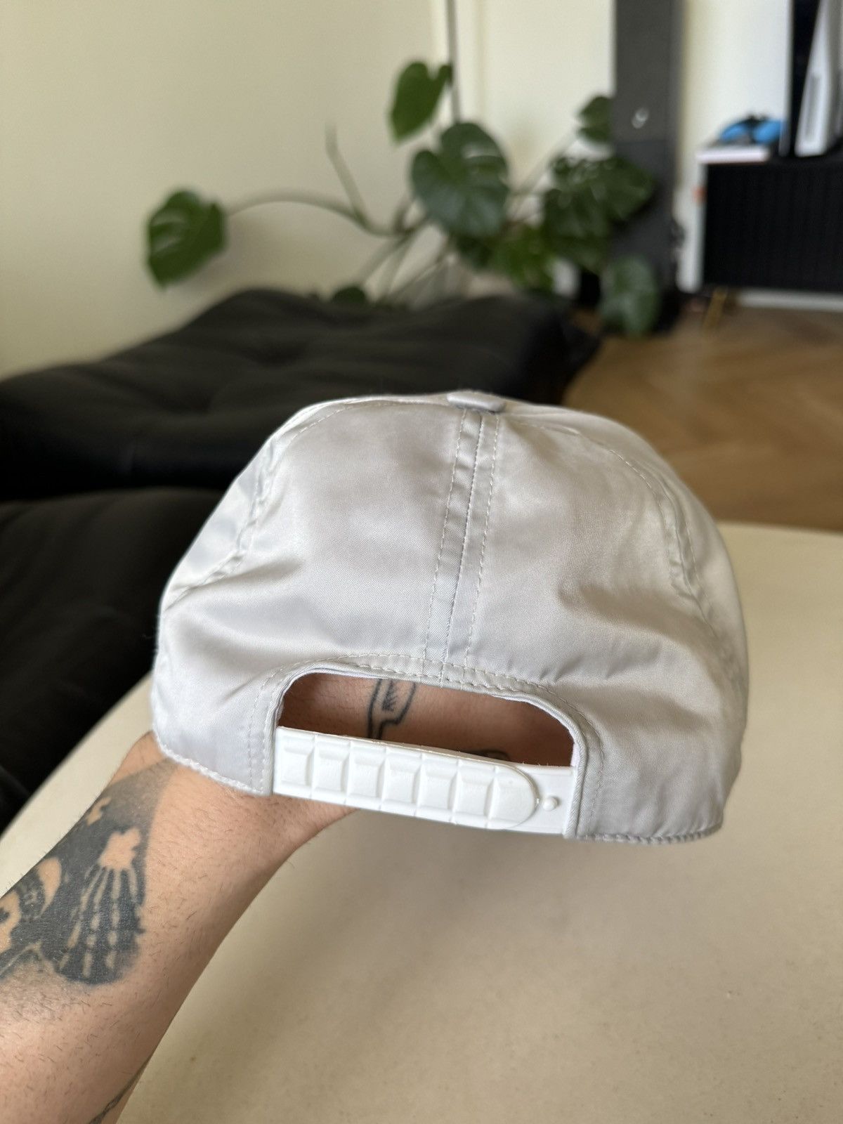 Acne Studios Acne Studios Distressed Hat Cap Snapback Silver Luxury Rare Size ONE SIZE - 4 Thumbnail