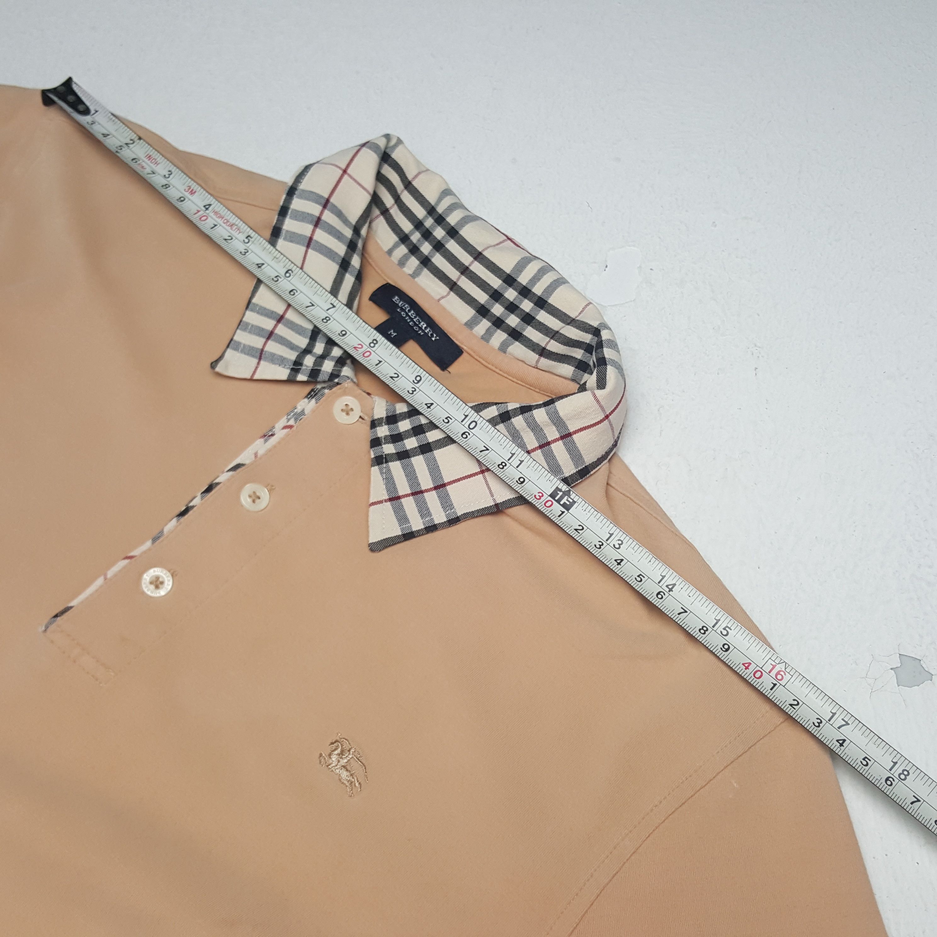 Burberry × Vintage Vintage Burberry London Nova Check Designer Polos Size US M / EU 48-50 / 2 - 4 Thumbnail
