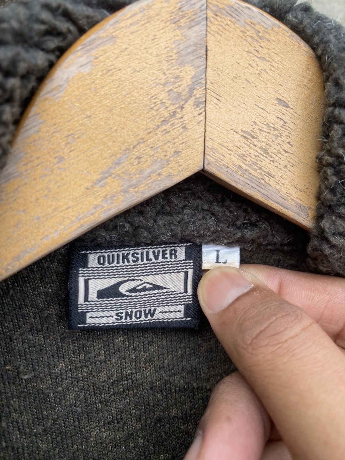 Quiksilver Vintage Quiksilver Sherpa Double Pocket Jacket Size US L / EU 52-54 / 3 - 8 Thumbnail