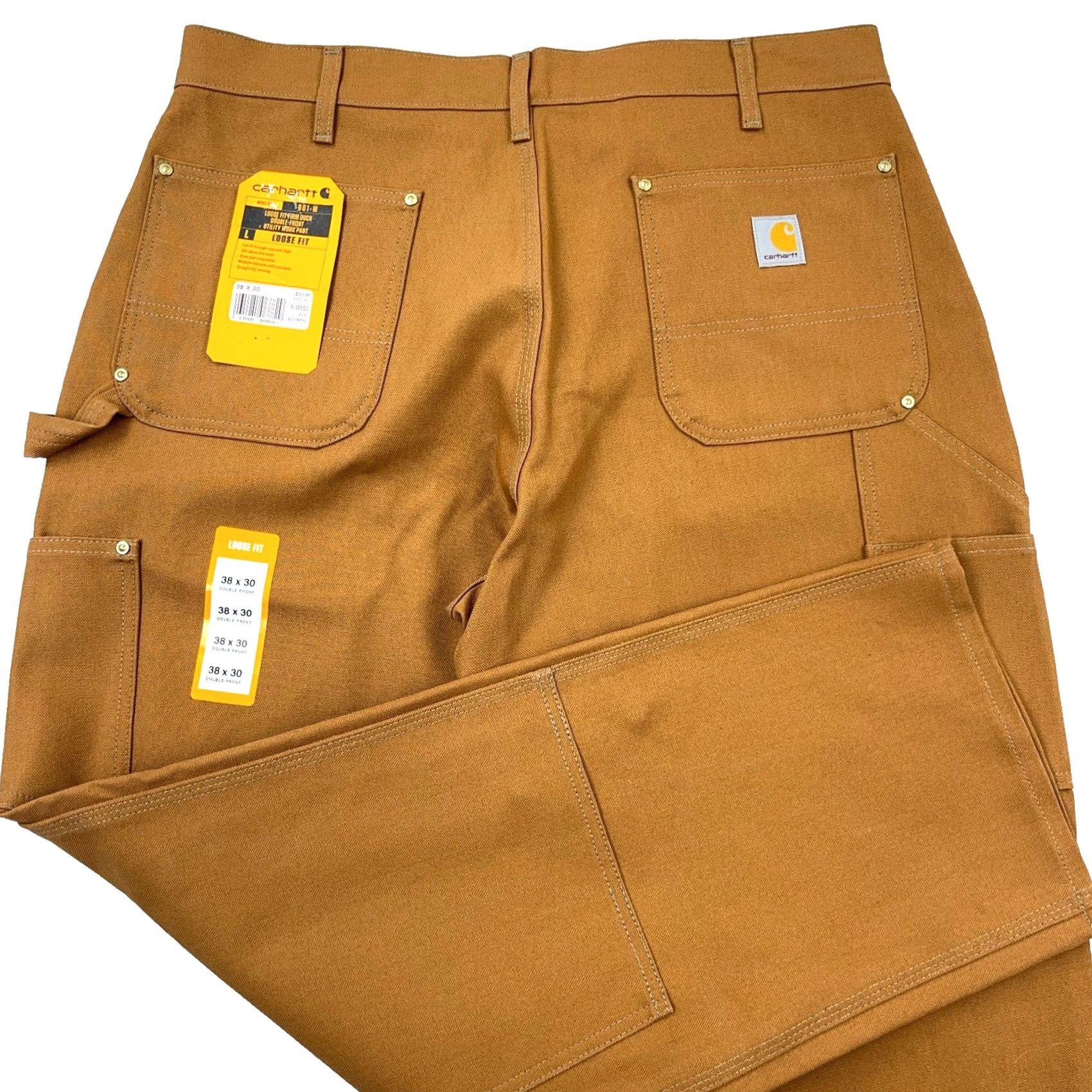 Carhartt Carhartt Pants Men 38x30 Brown Loose Fit Duck Canvas Double Knee USA Baggy 90s Workwear B01 Size US 38 / EU 54 - 2 Thumbnail