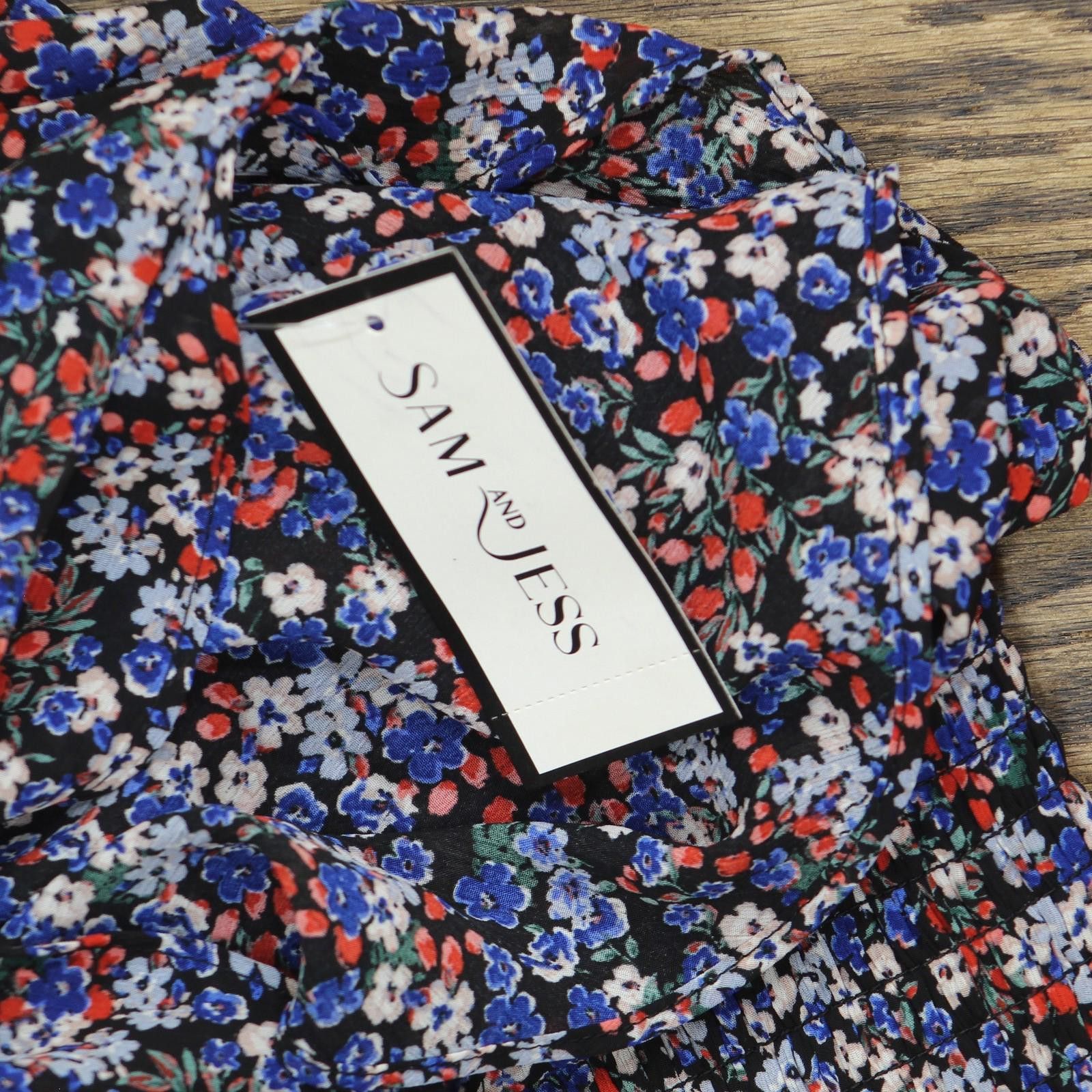 Other Nwt Sam And Jess Top Ta93442728j Americana Floral Red Xs Size XS / US 0-2 / IT 36-38 - 3 Thumbnail