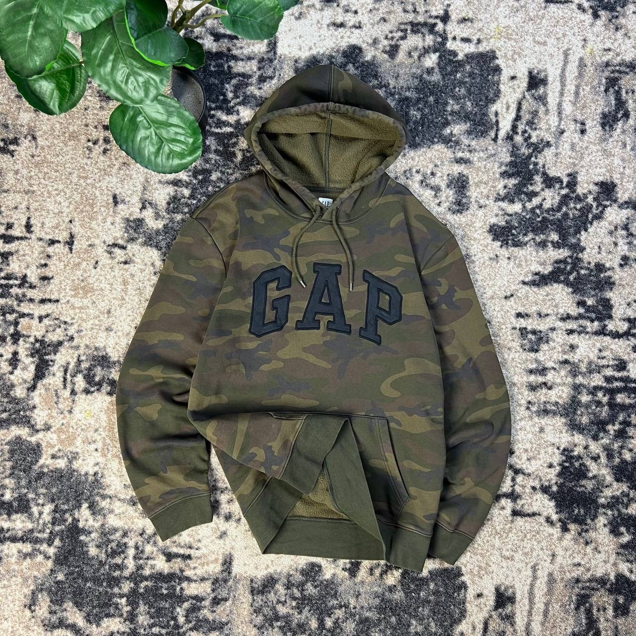 Gap Gap Vintage Y2K Big Embroidered Logo Hoodie Size US XL / EU 56 / 4 - 1 Thumbnail
