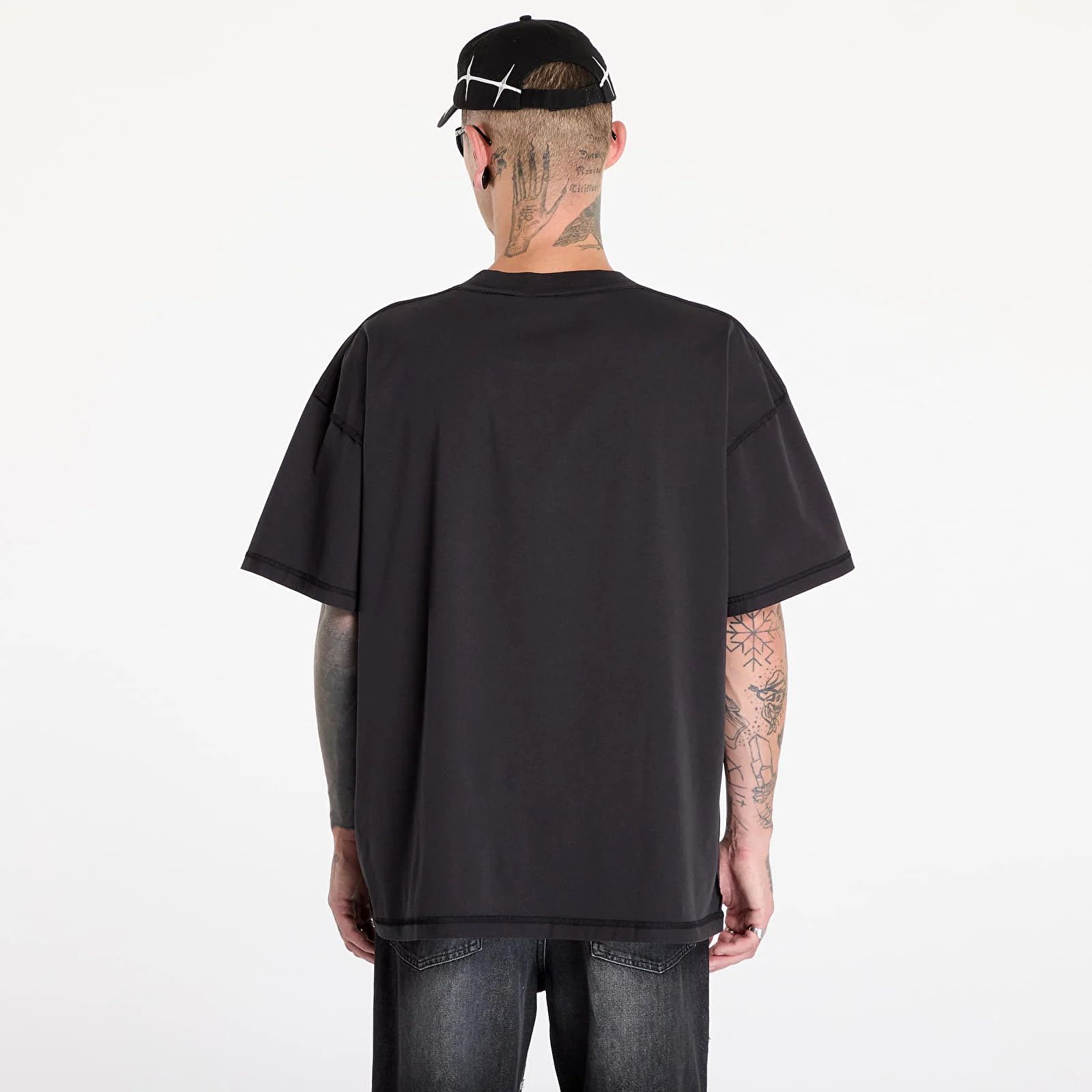 Slam Jam × Umbro Black Inside Out Embroidered Logo Oversized T-Shirt Size US M / EU 48-50 / 2 - 5 Thumbnail