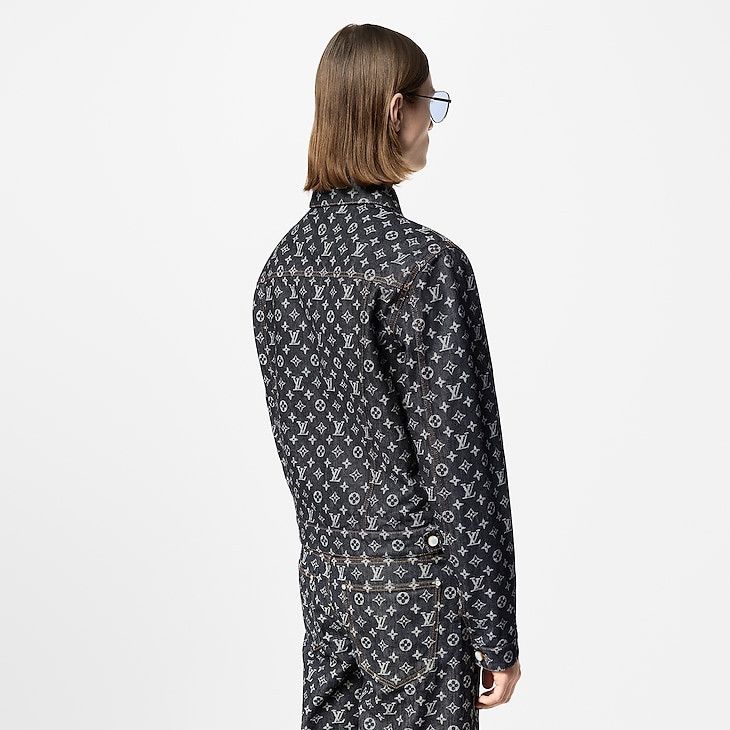 Louis Vuitton Monogram Jacquard Denim Jacket Size US M / EU 48-50 / 2 - 5 Thumbnail